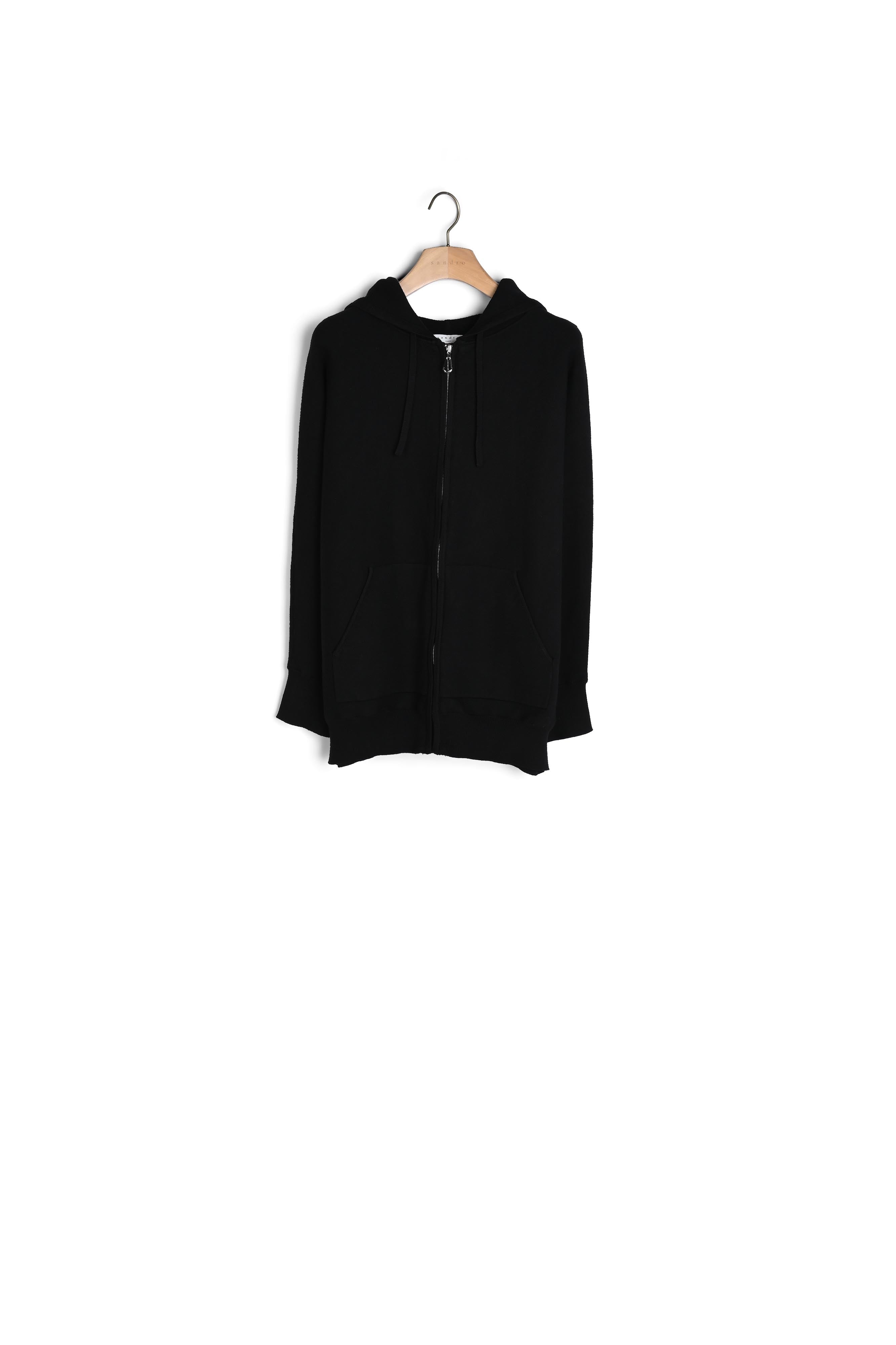 Cardigan zippé en Maille Sandro seconde main