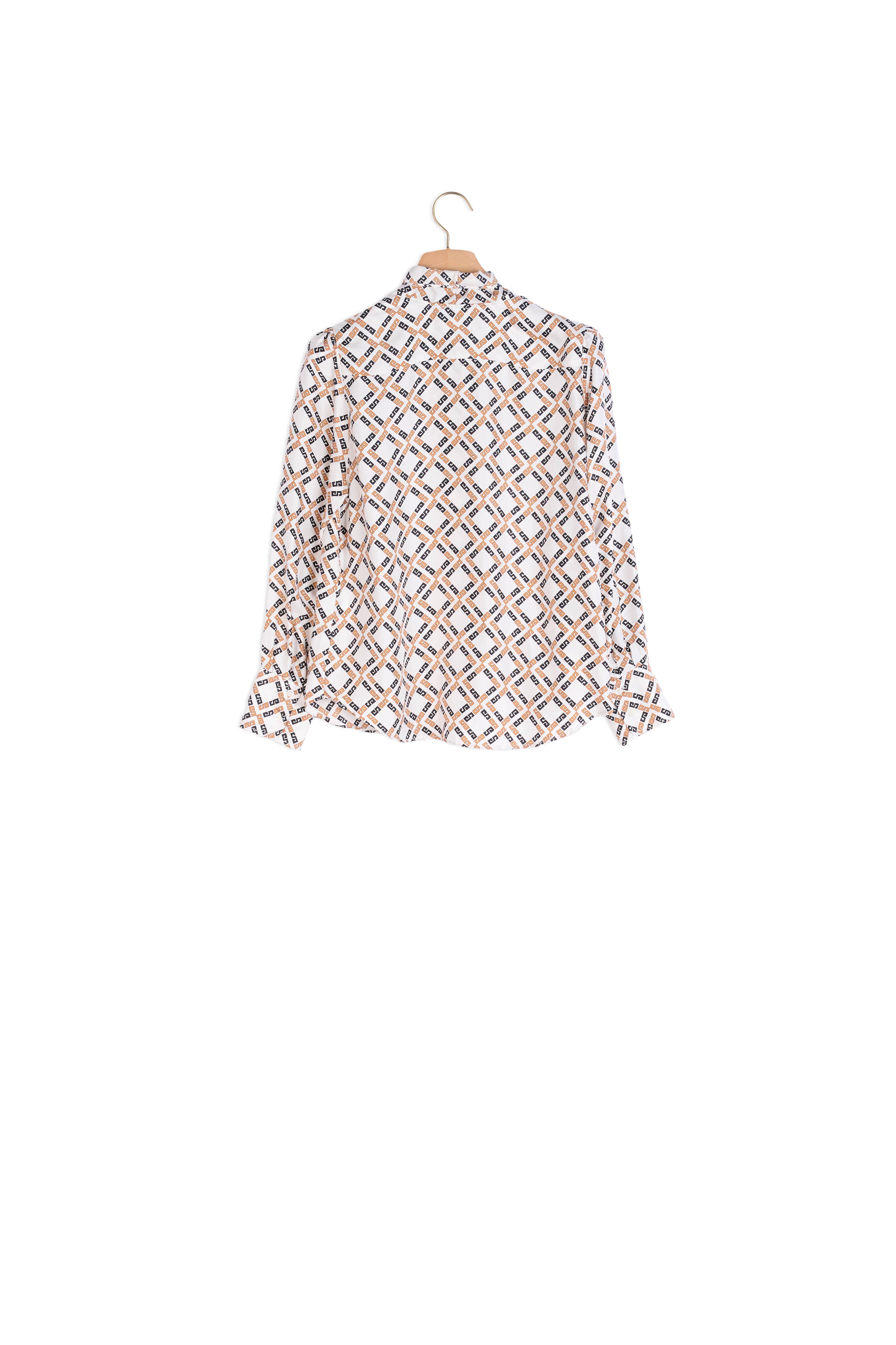 Chemise imprimée en twill de soie Sandro seconde main