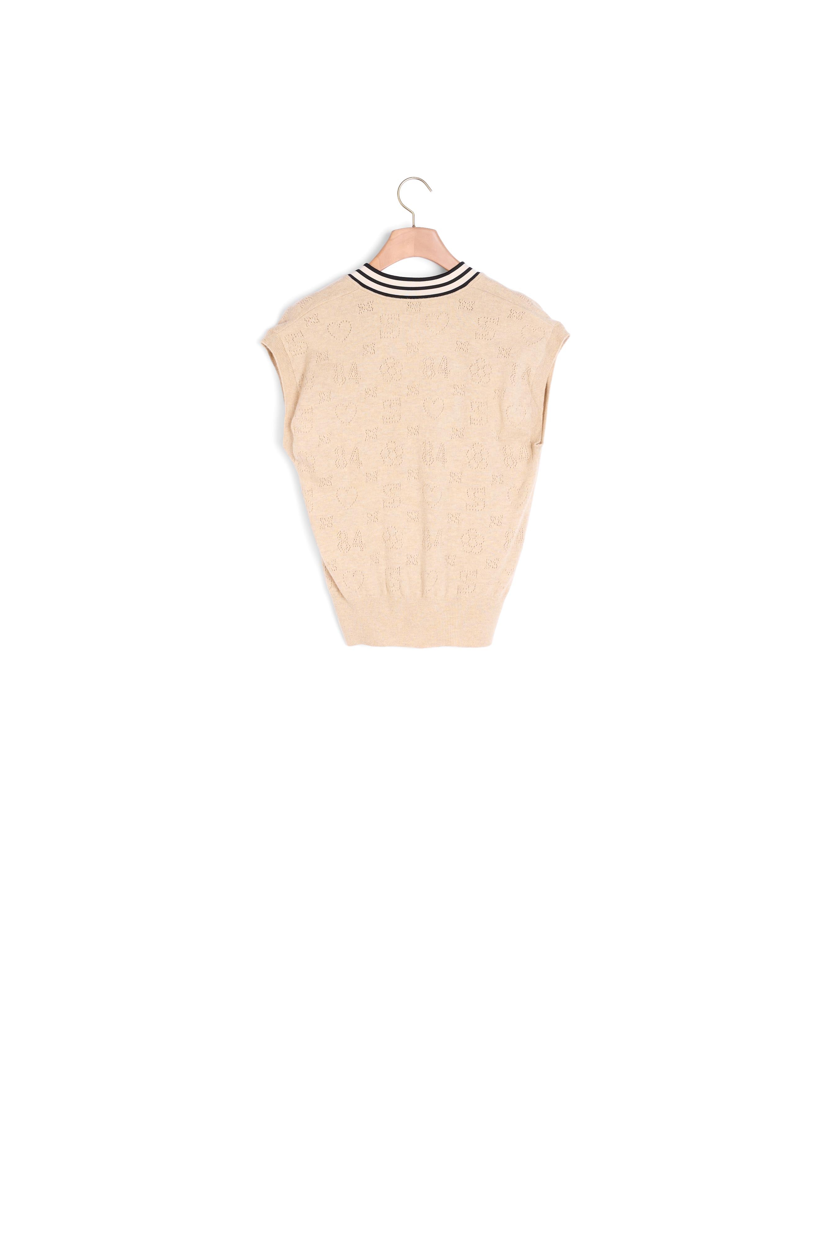 Pull en Maille avec encolure contrastée Sandro seconde main