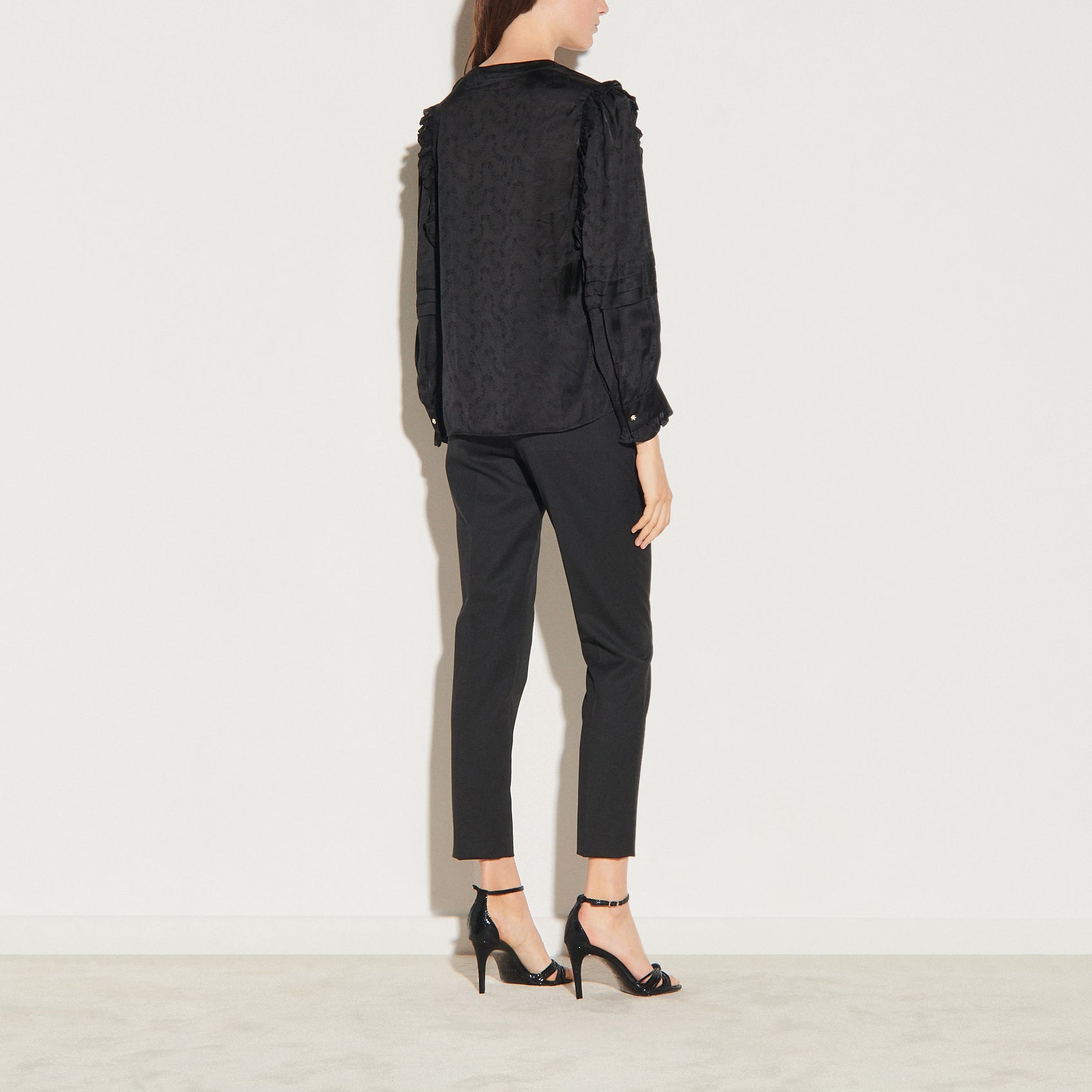 Chemisier en jacquard fluide Sandro seconde main