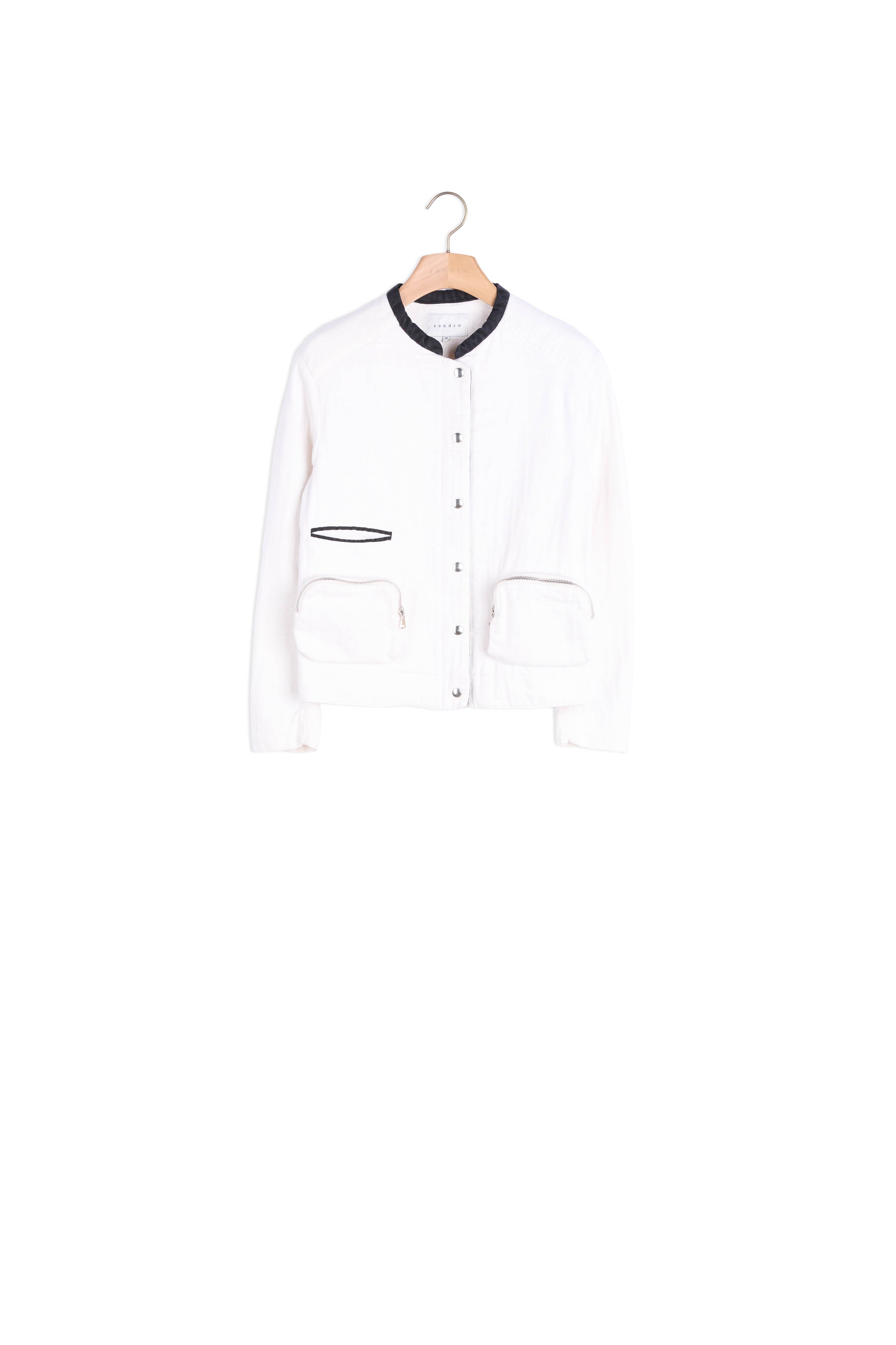 Blouson Ecru Sandro seconde main