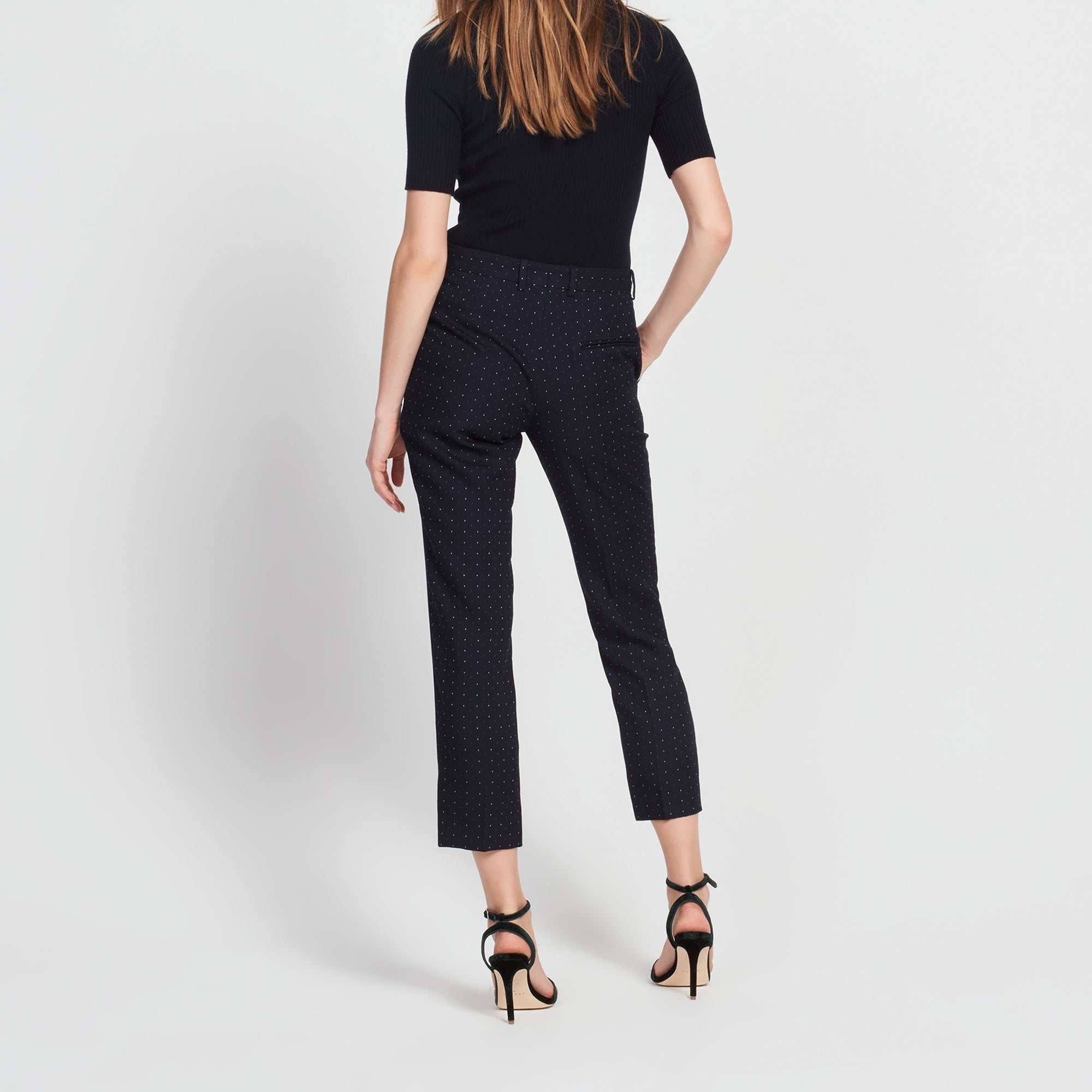 Pantalon de tailleur imprimé Sandro seconde main