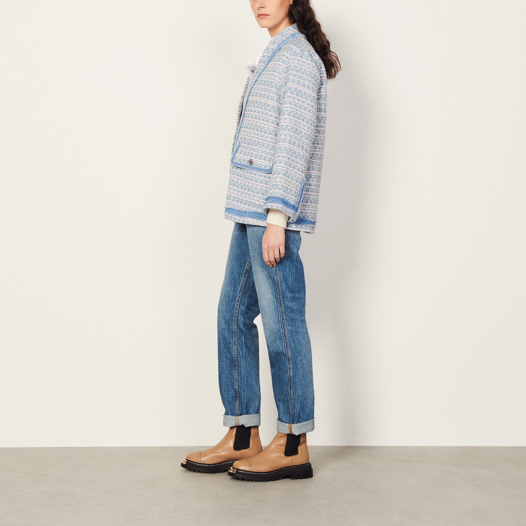 Veste en tweed Sandro seconde main