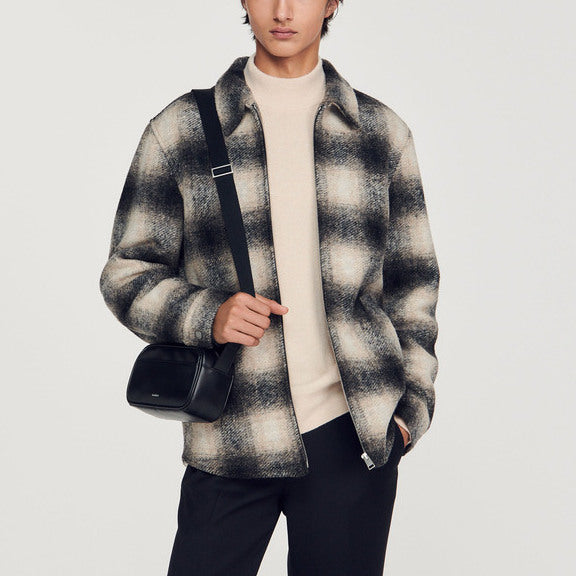 Blouson matelassé en laine Sandro seconde main