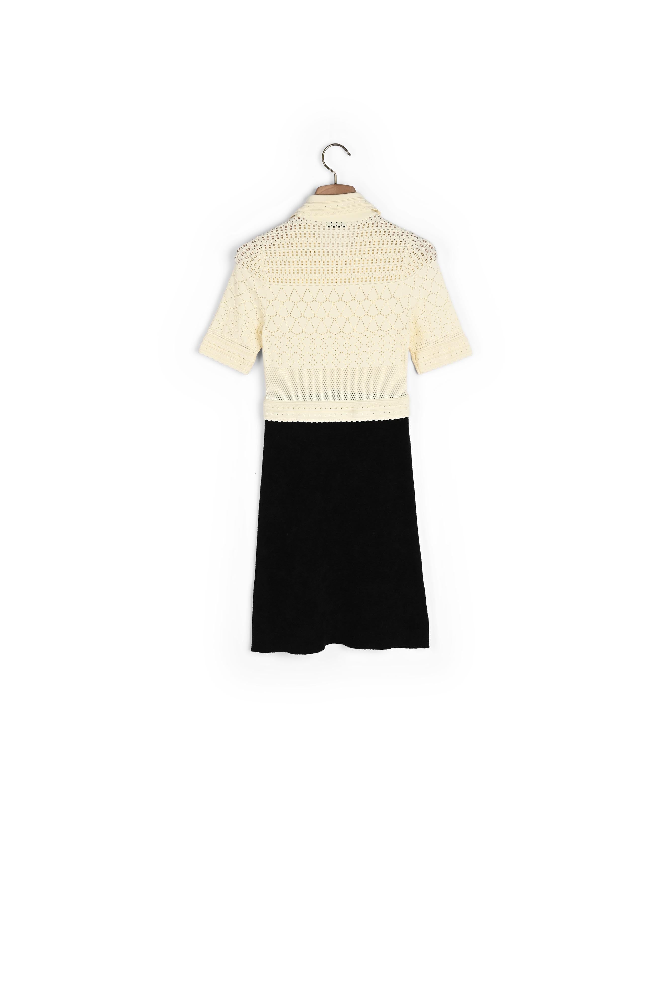 Robe courte en Maille bicolore Sandro seconde main