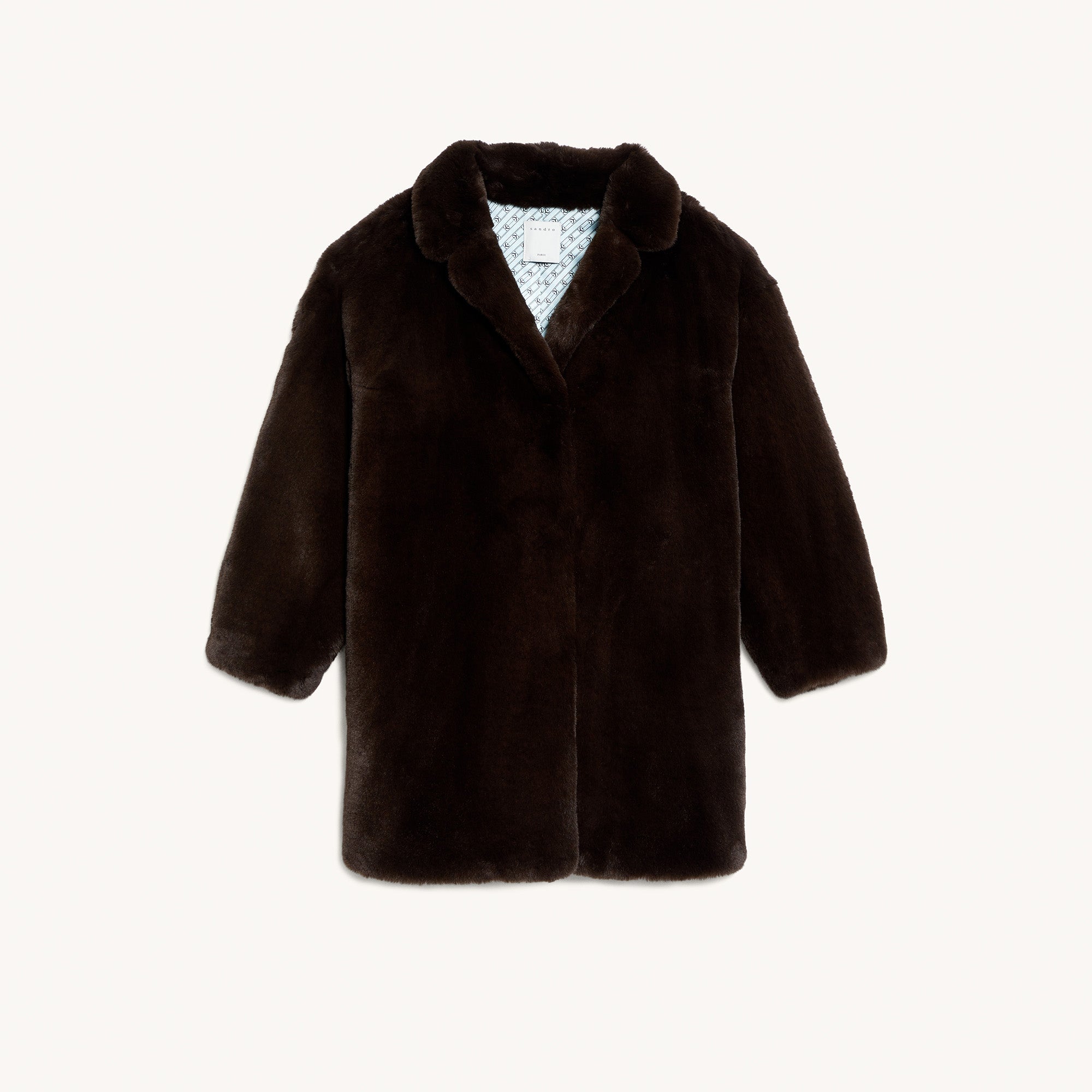 Manteau en fausse fourrure Sandro seconde main