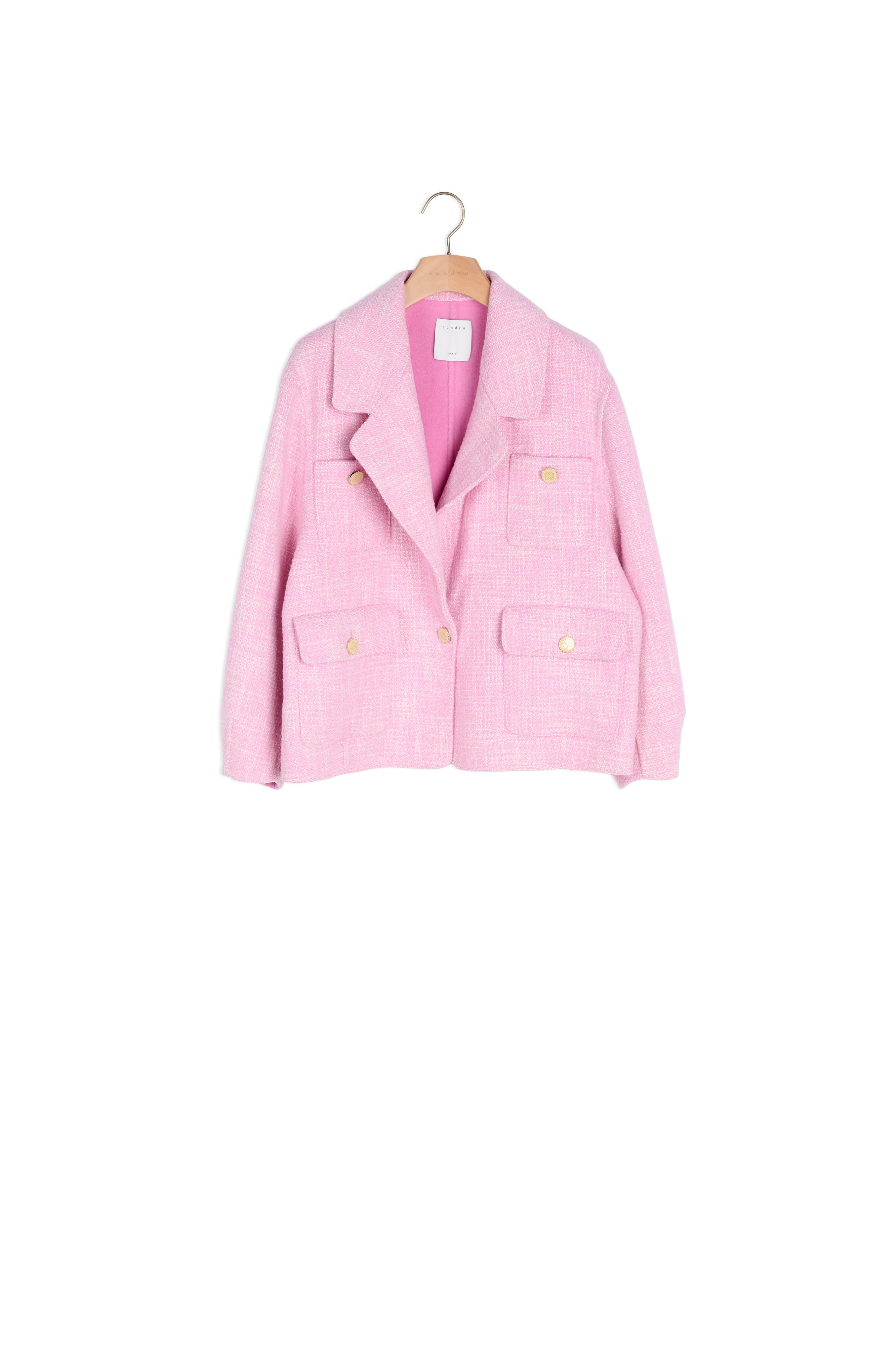 Blazer oversize en laine Sandro seconde main