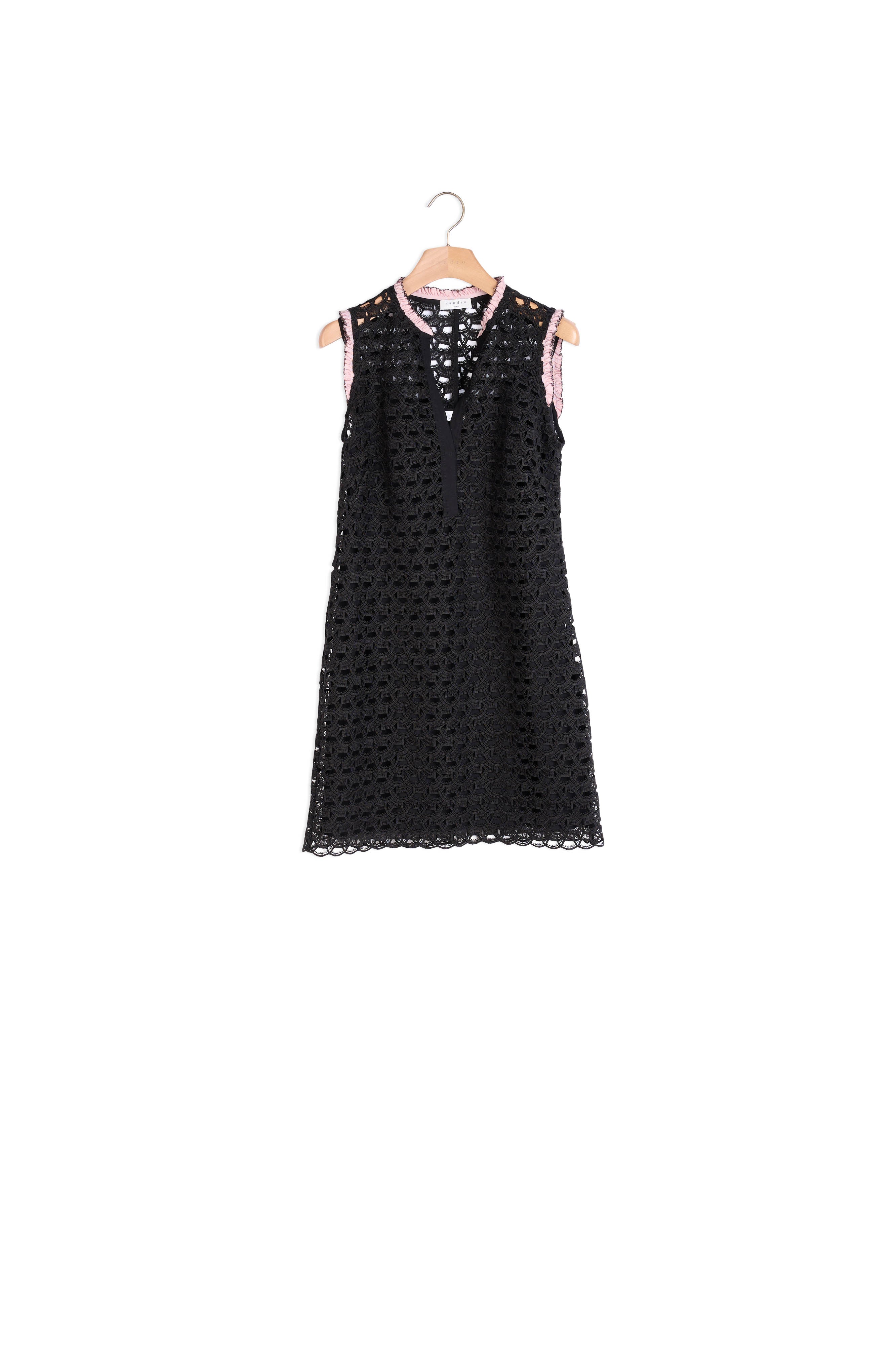 Robe sans manches en dentelle all over Sandro seconde main