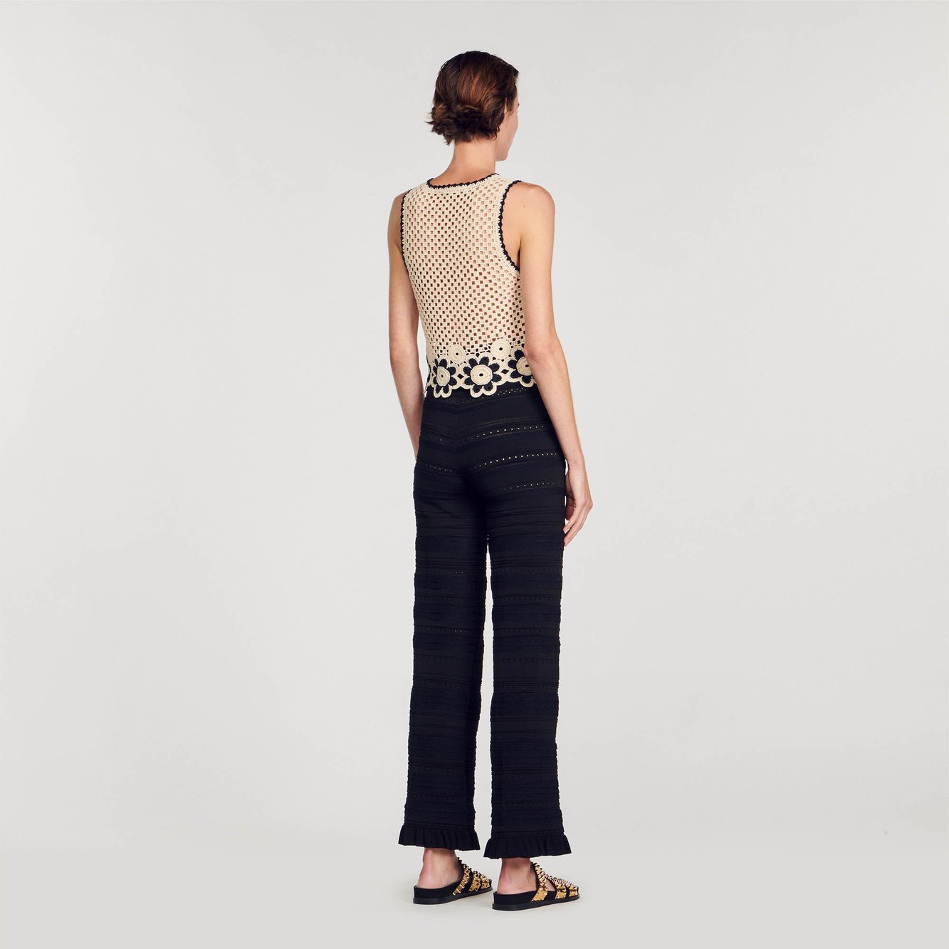 Pantalon en Maille Sandro seconde main