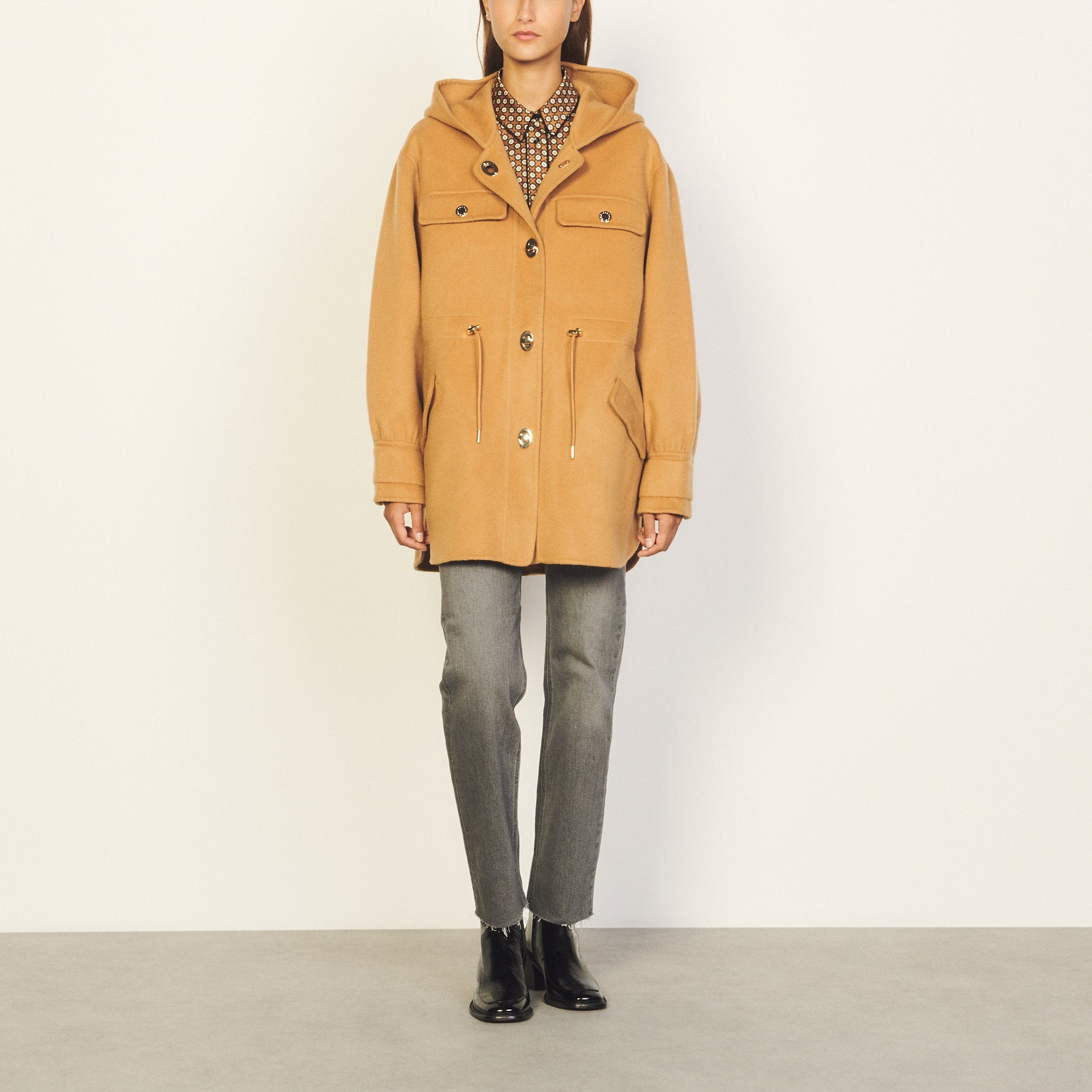 Outerwear Camel Sandro seconde main
