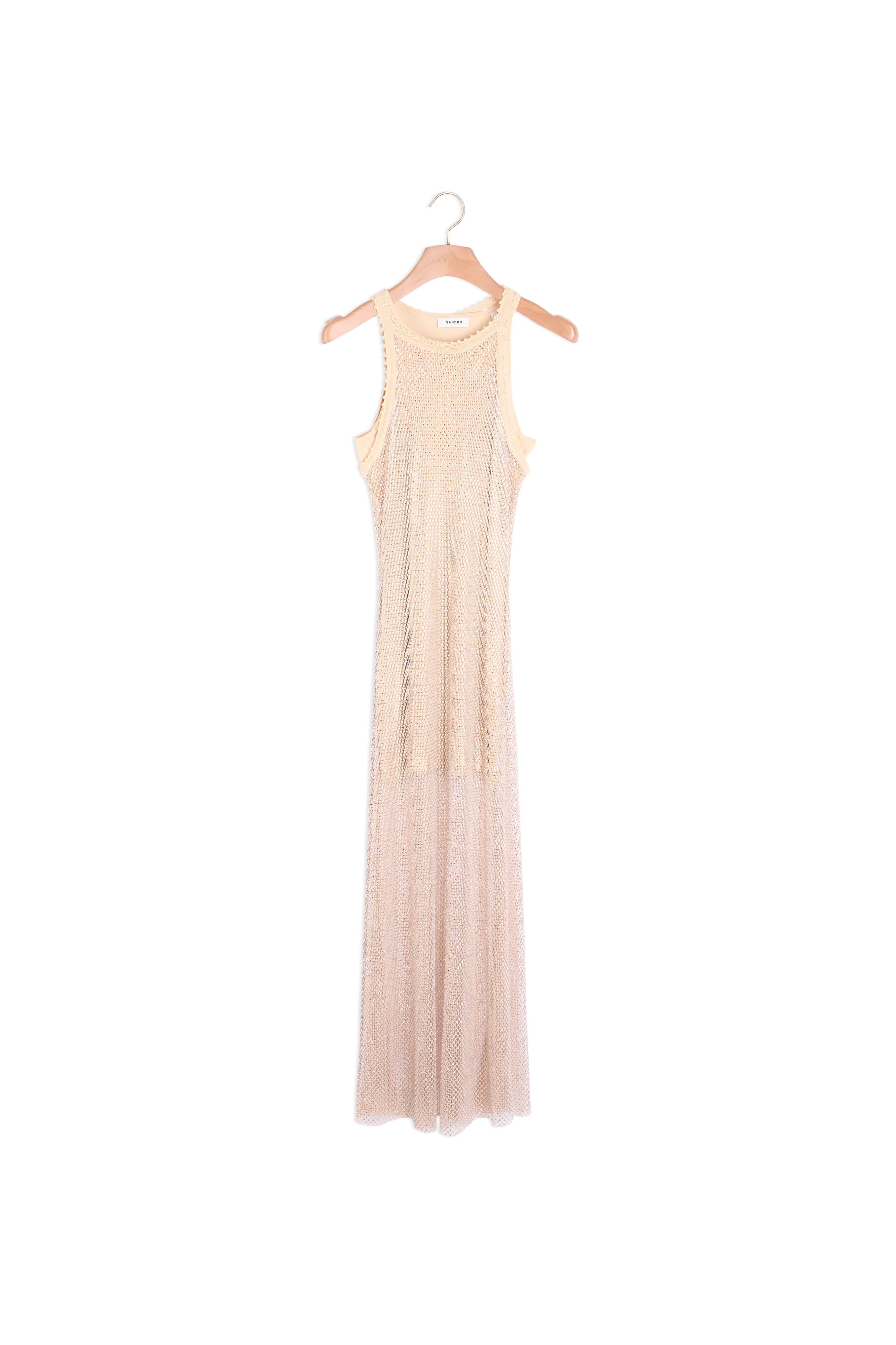 Robe longue résille brillante Sandro seconde main