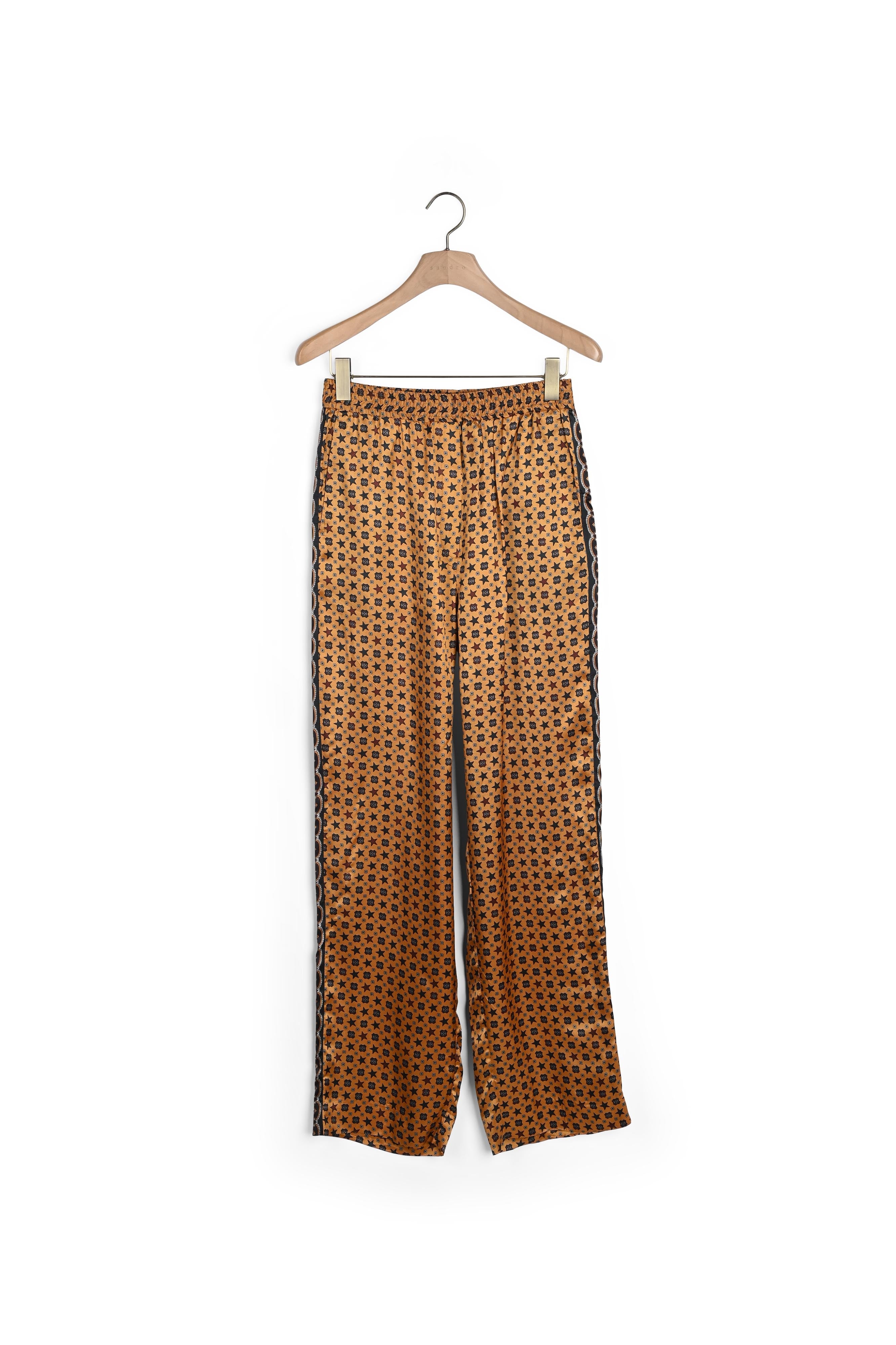 Pantalon satiné imprimé Sandro seconde main