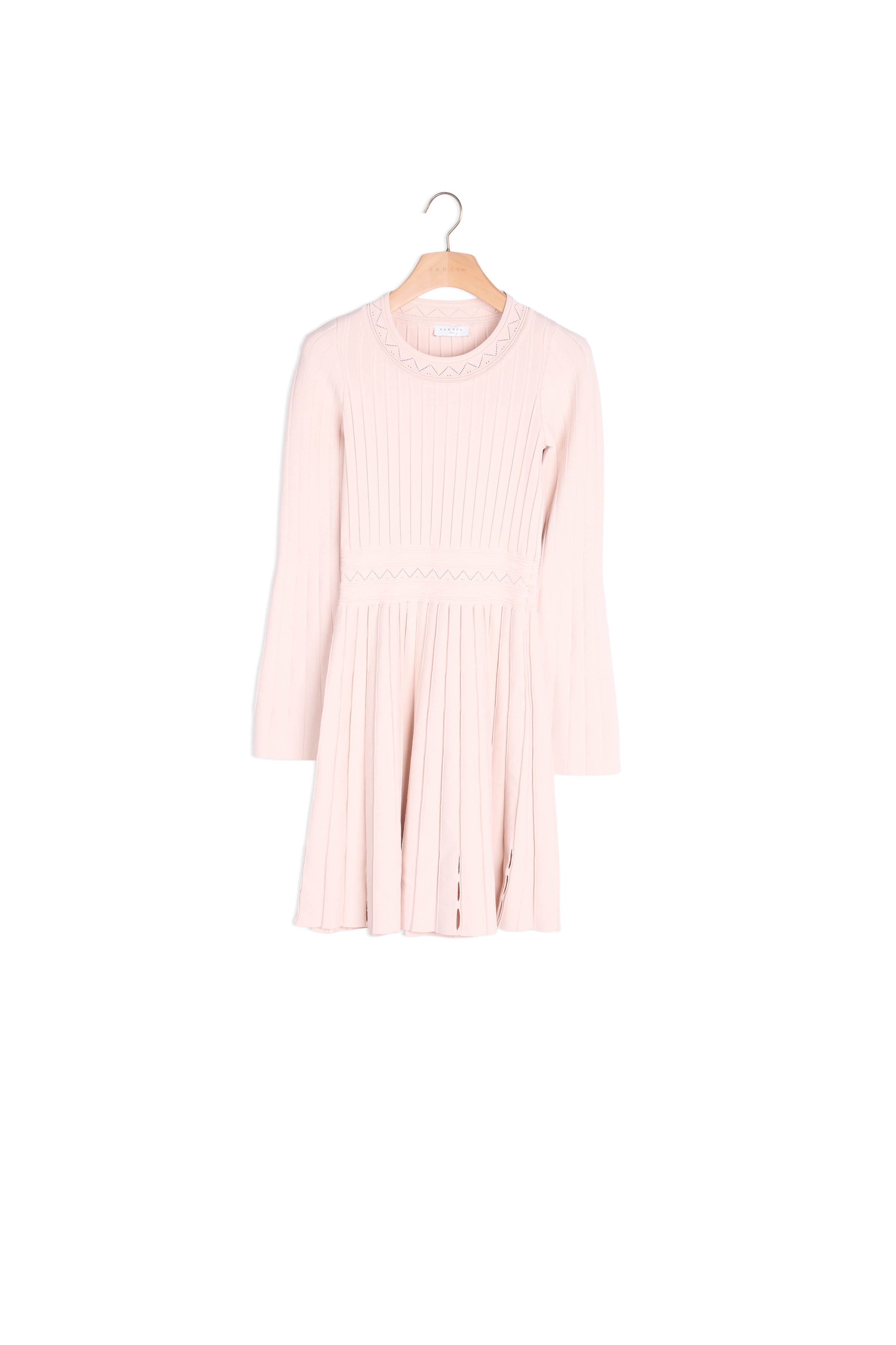 Robe en maille avec manches trompettes Sandro seconde main