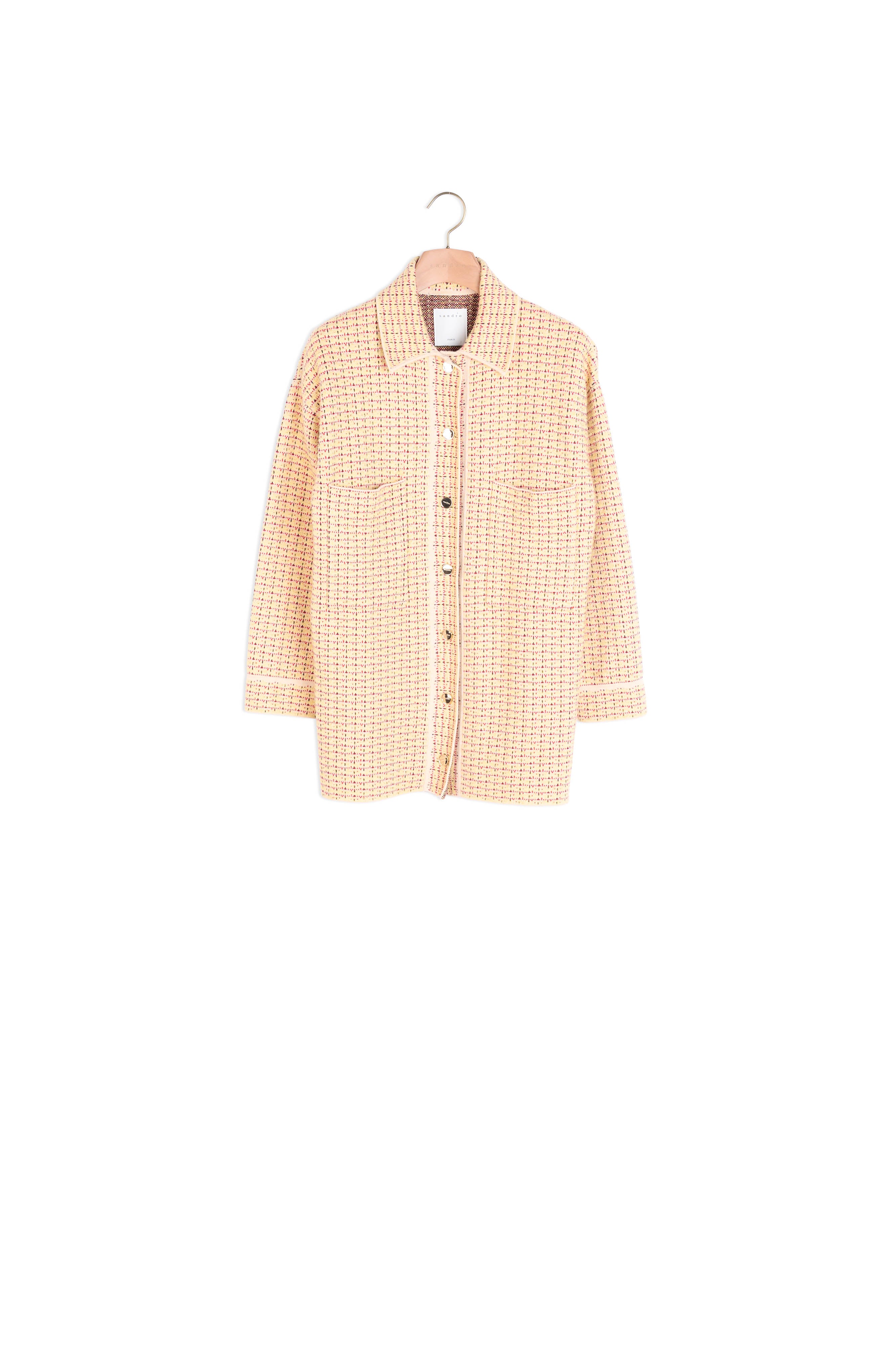 Cardicoat esprit surChemise en tweed Sandro seconde main