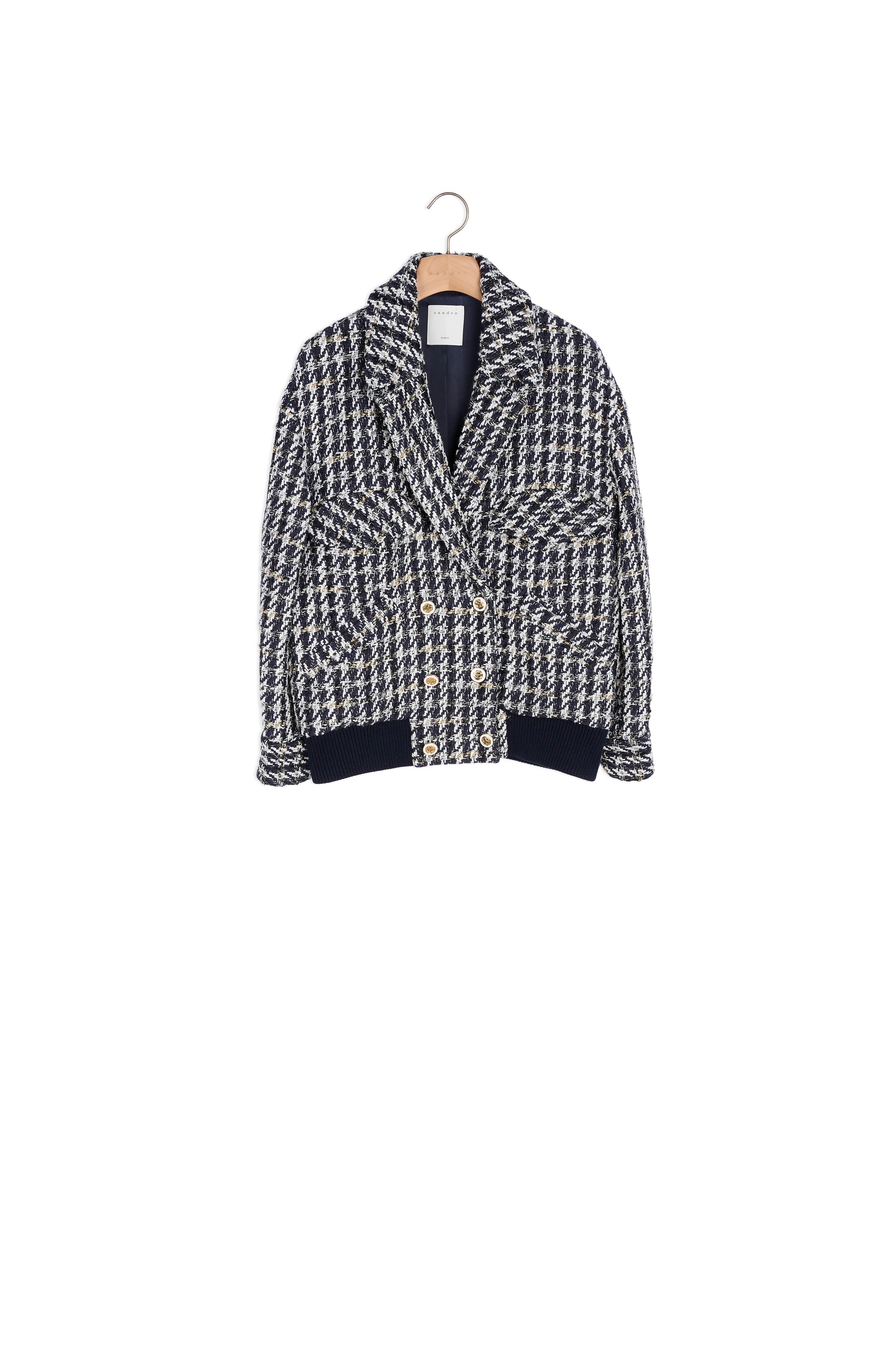 Veste Marine / Blanc Sandro seconde main