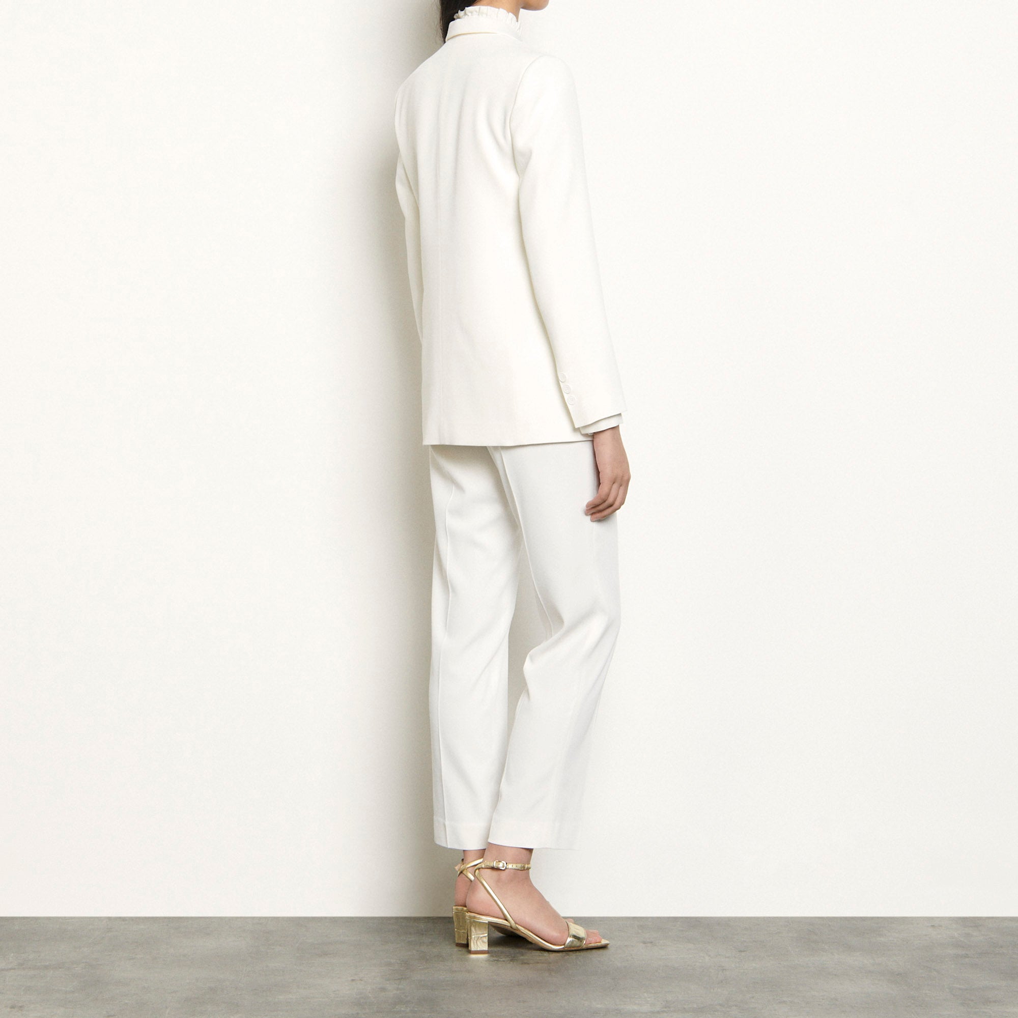 Veste de tailleur bi-matière Sandro seconde main