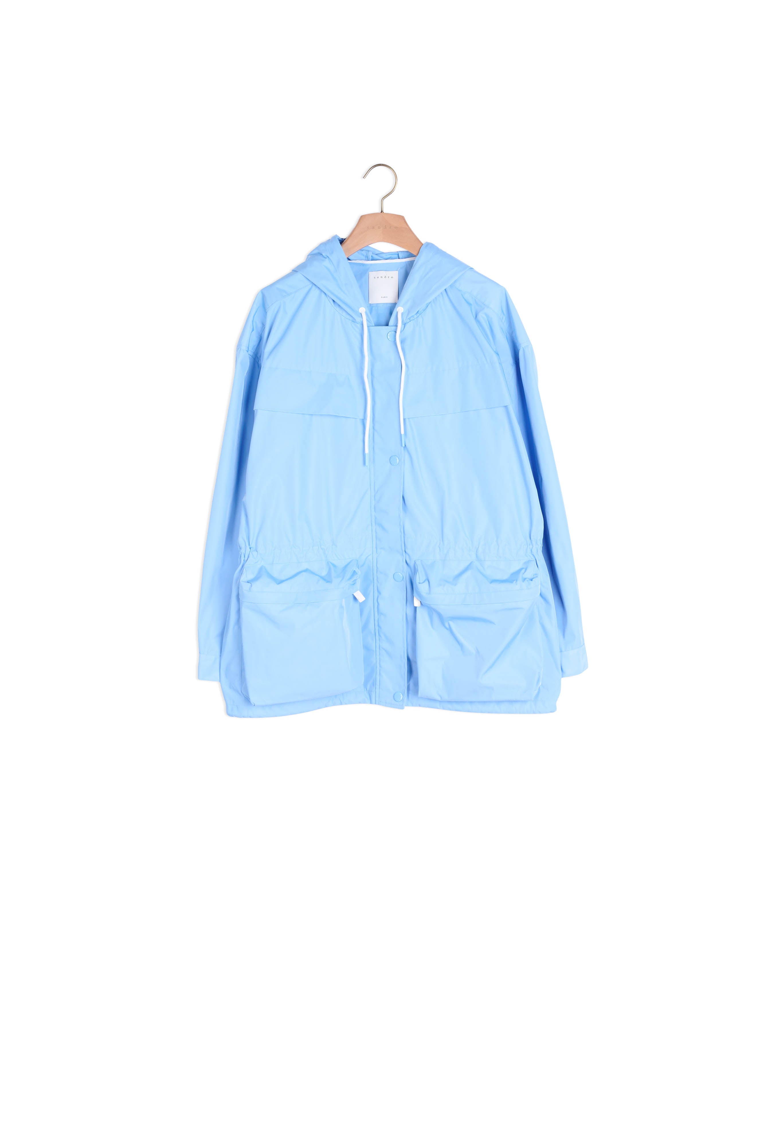 Blouson en nylon à capuche Sandro seconde main