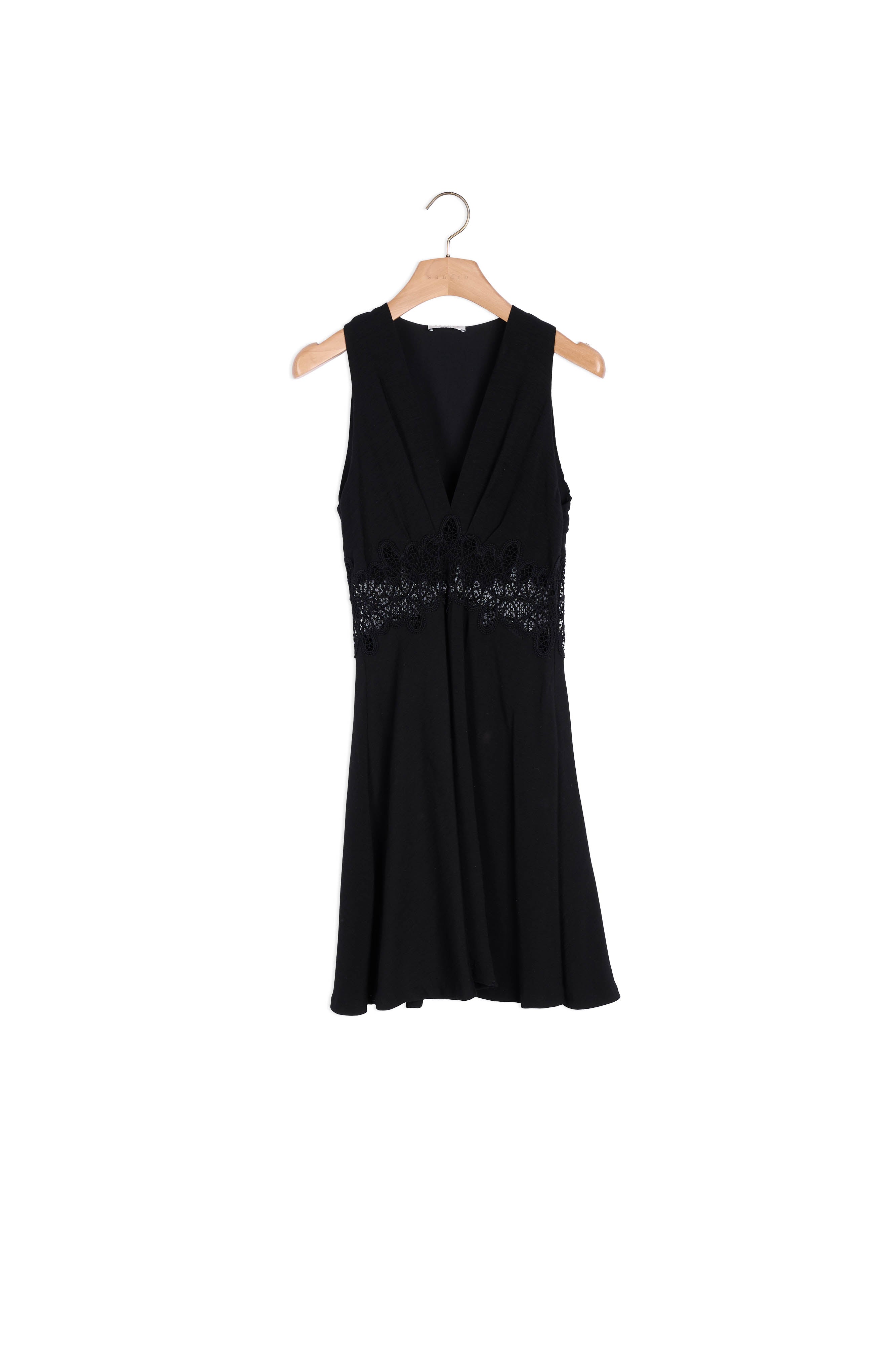 Robe courte avec insert de dentelle Sandro seconde main