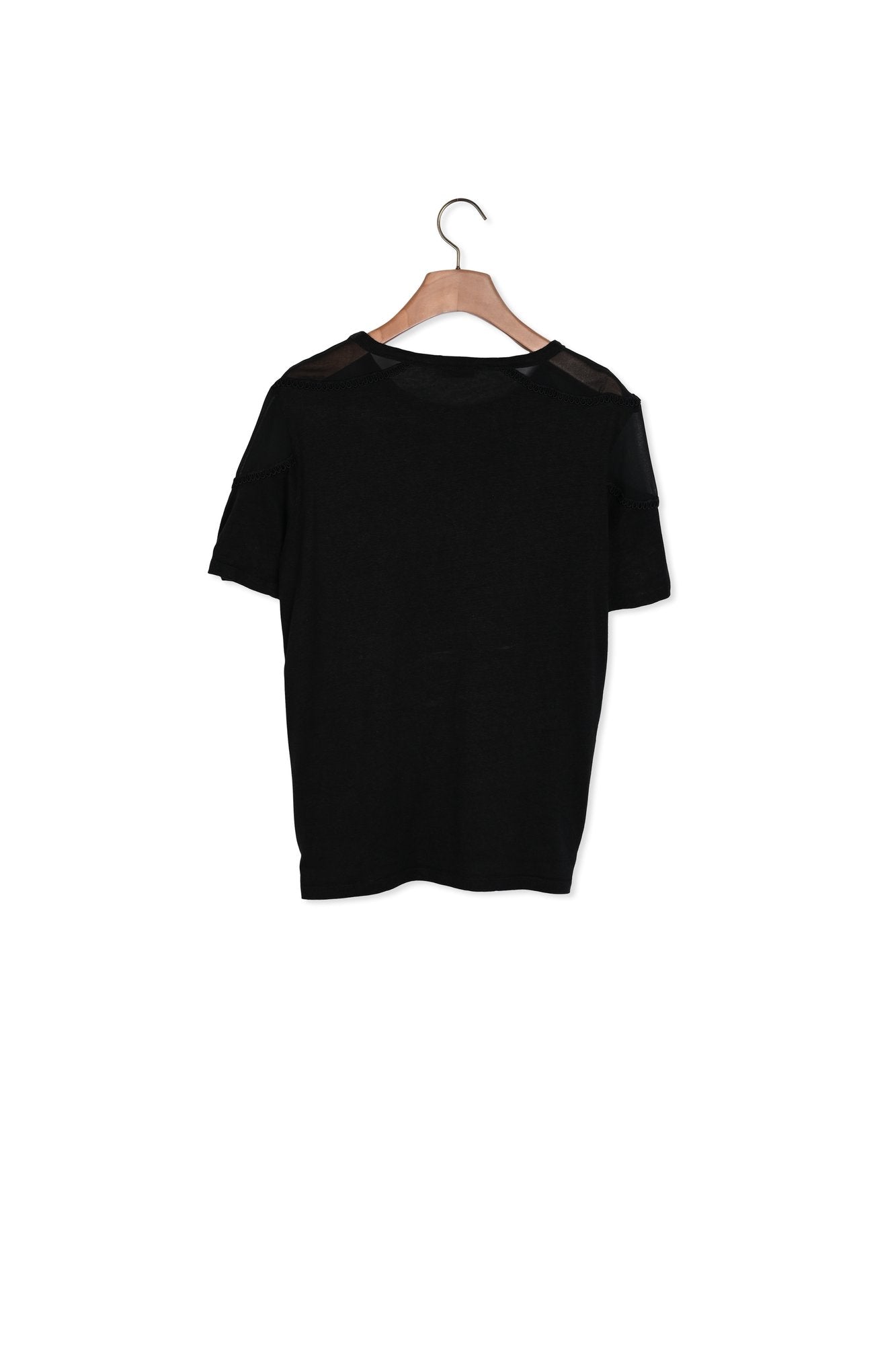 T-shirt à empiècement transparent Sandro seconde main