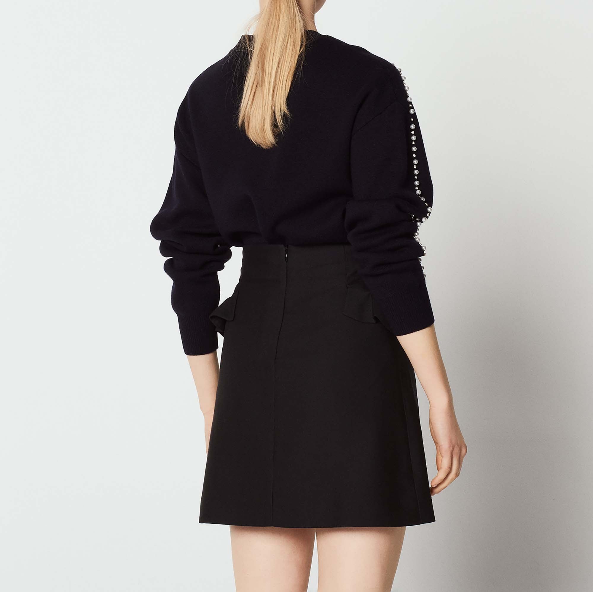 Jupe courte avec volant sur les côtés Sandro seconde main