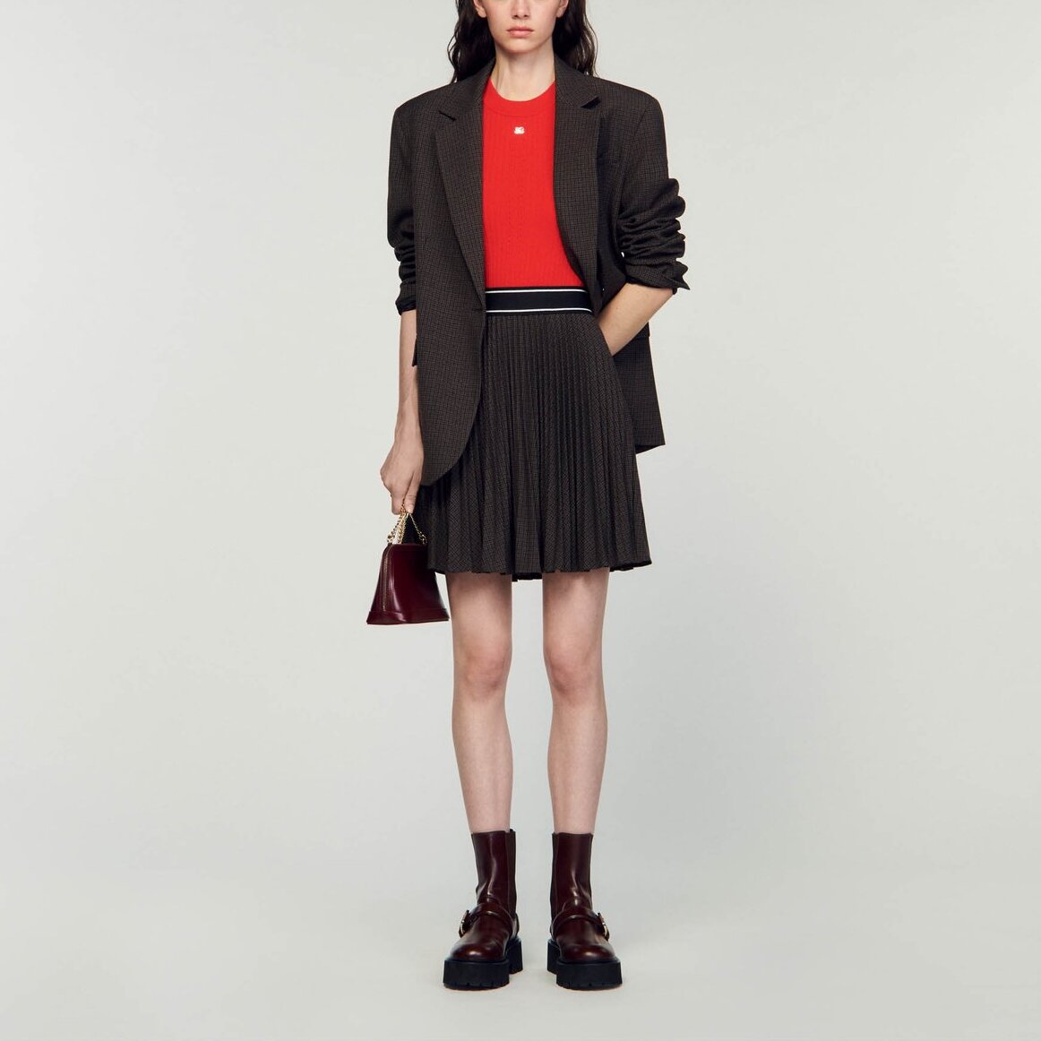 Jupe plissée Sandro seconde main