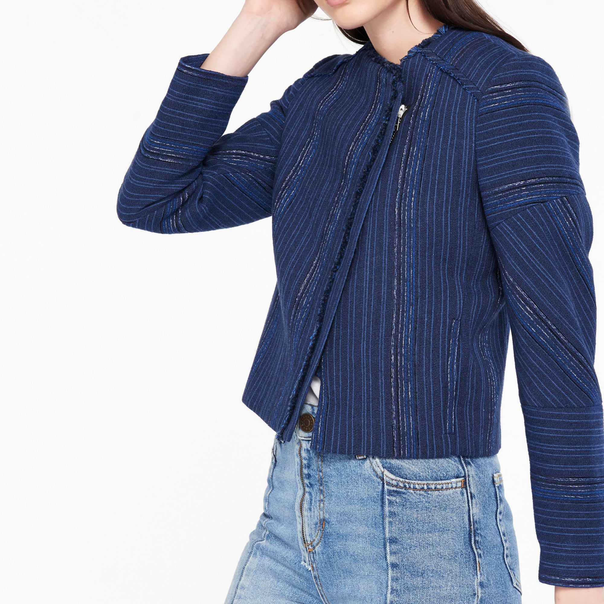 Veste courte -fermeture asymétrique Sandro seconde main