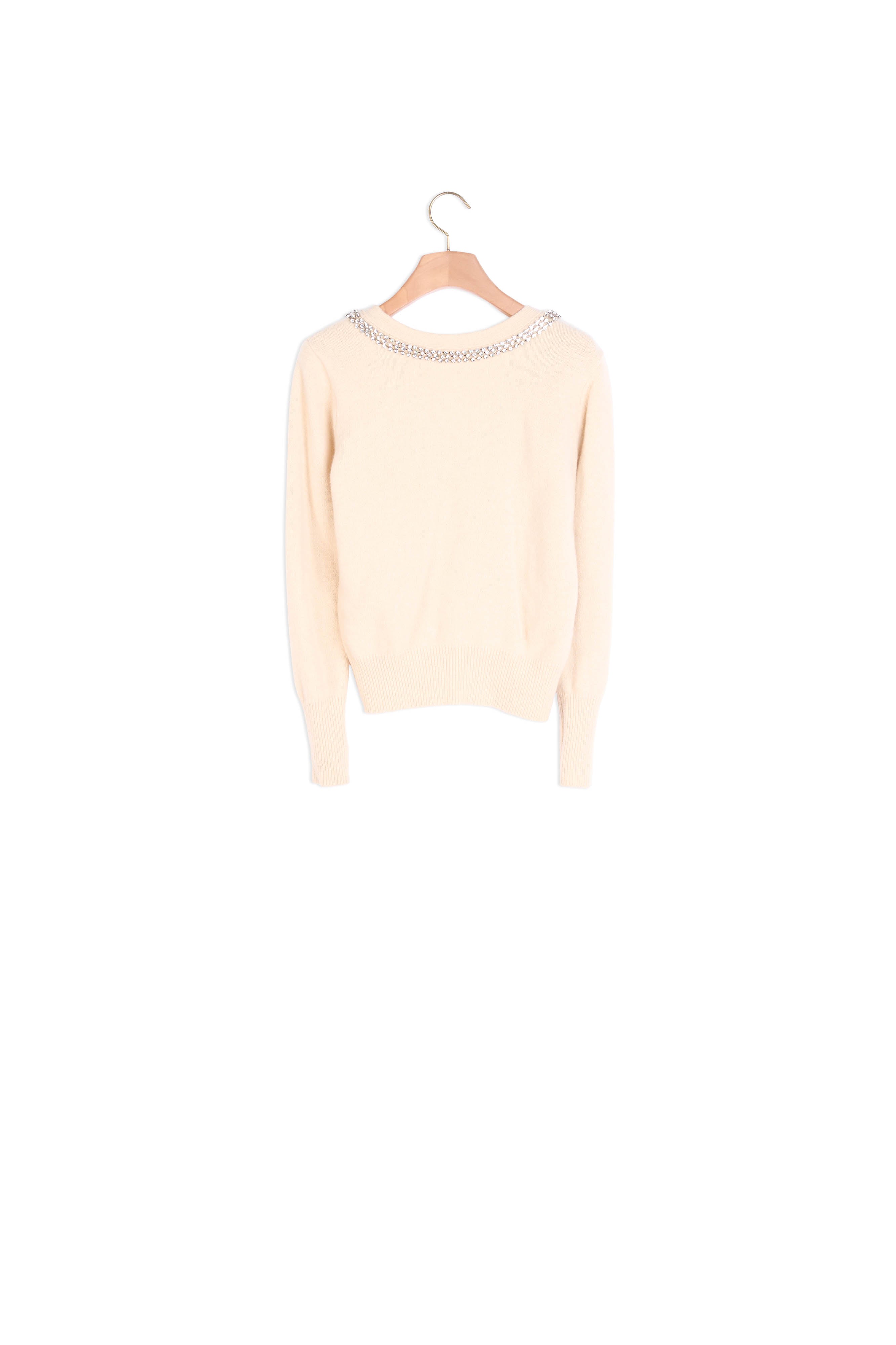 Pull à encolure ornée de bijoux Sandro seconde main