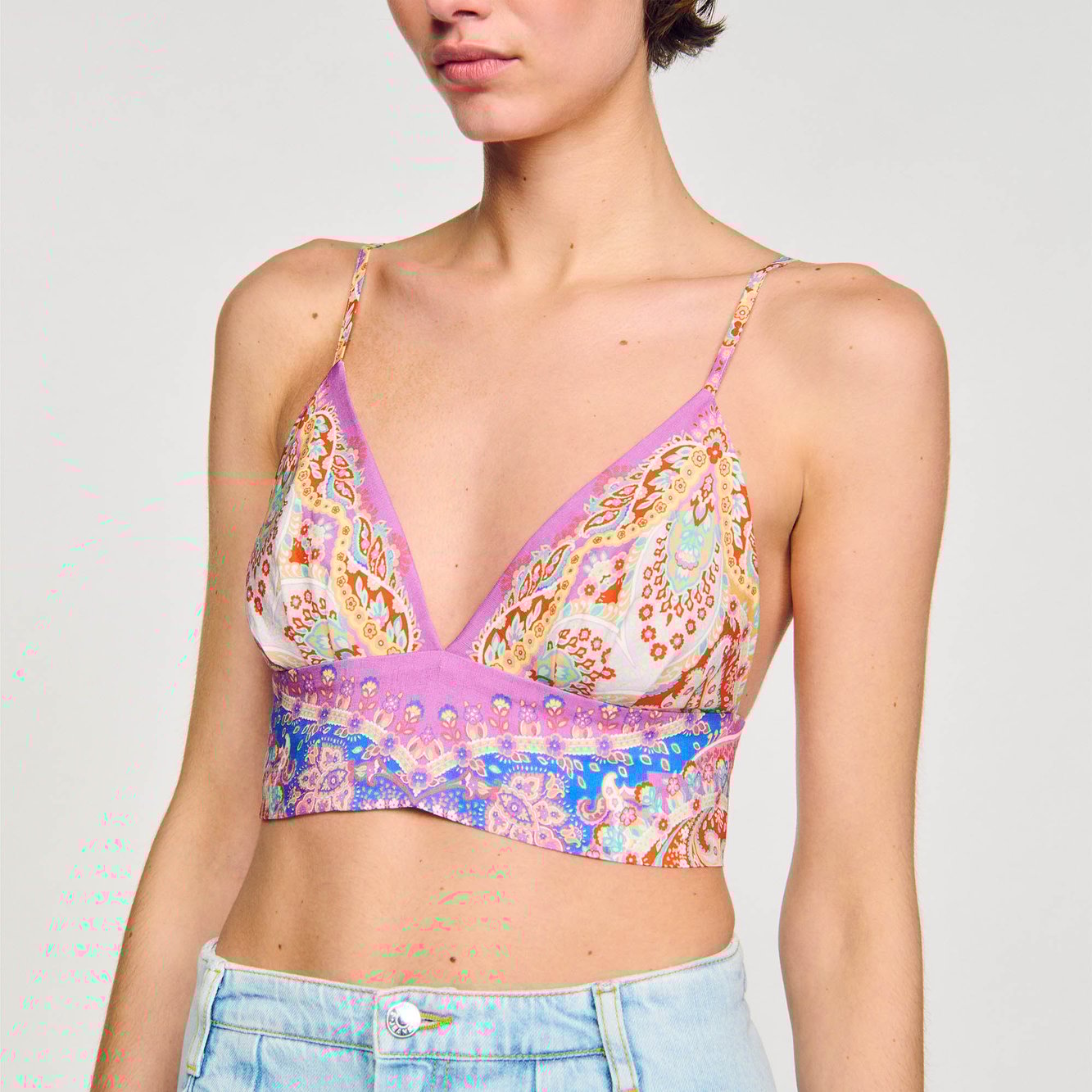 Brassière imprimée Sandro seconde main