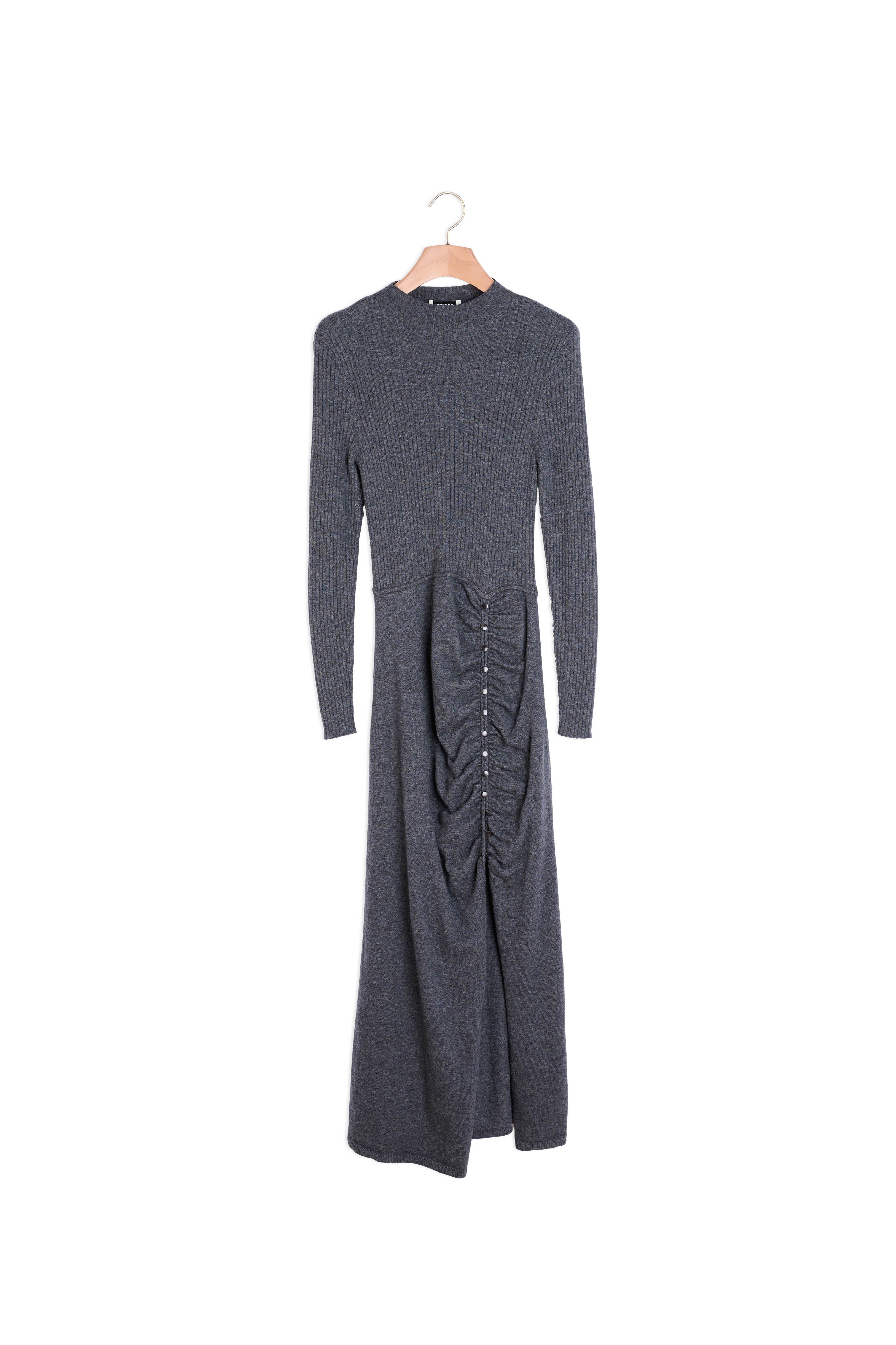 Robe longue en Maille froncée Sandro seconde main