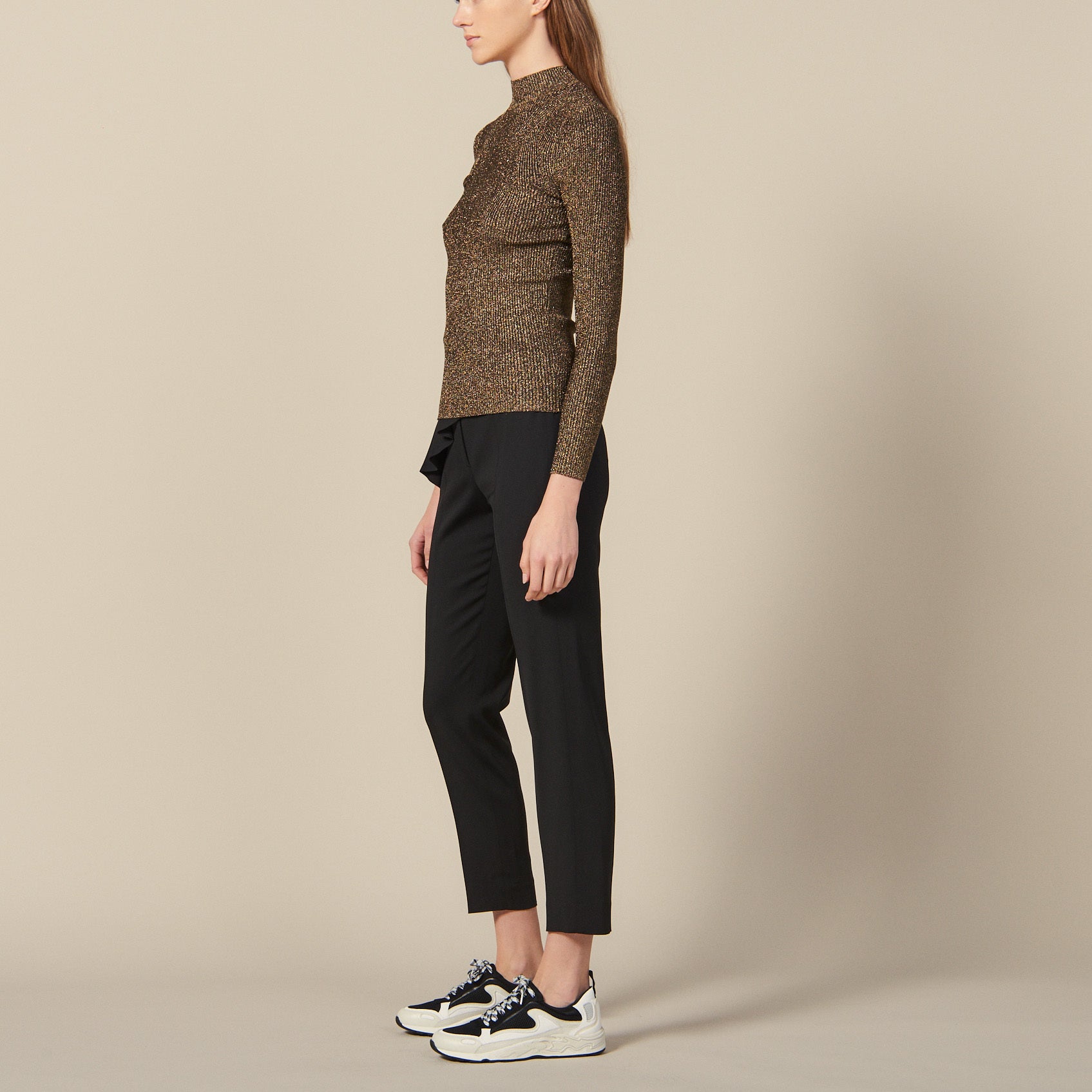 Pull en Maille lurex côtelé Sandro seconde main