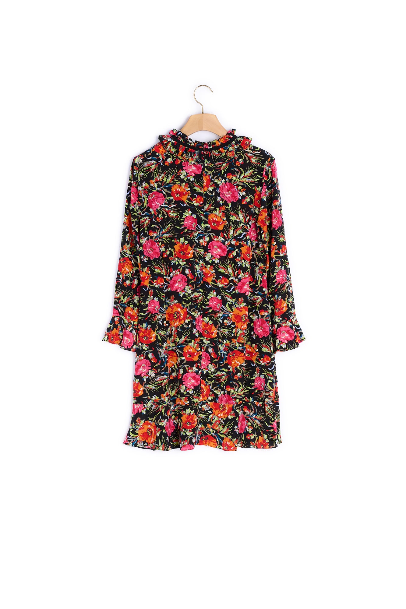 Robe en soie imprimés nœuds Sandro seconde main