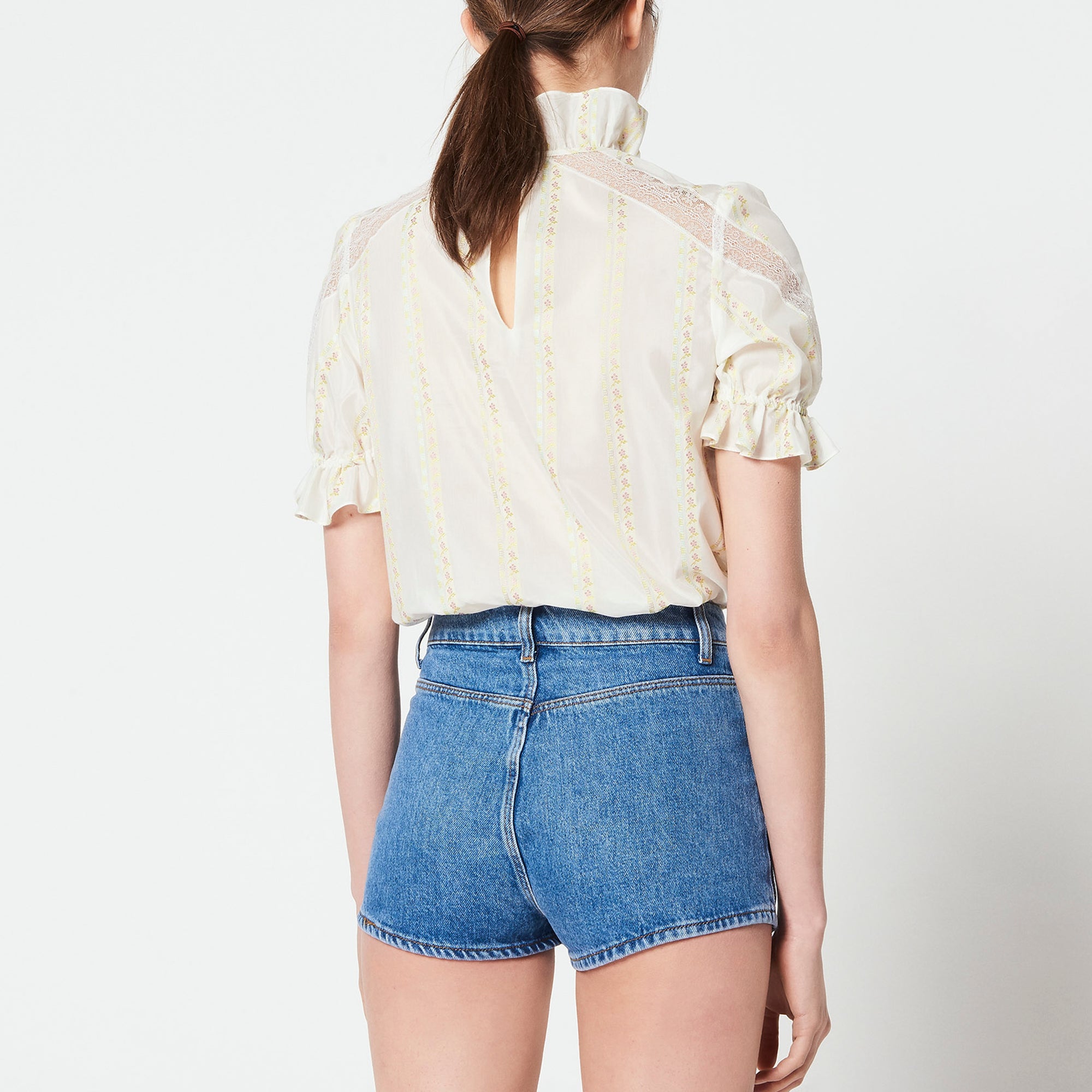 Short en jean avec poches apparentes Sandro seconde main