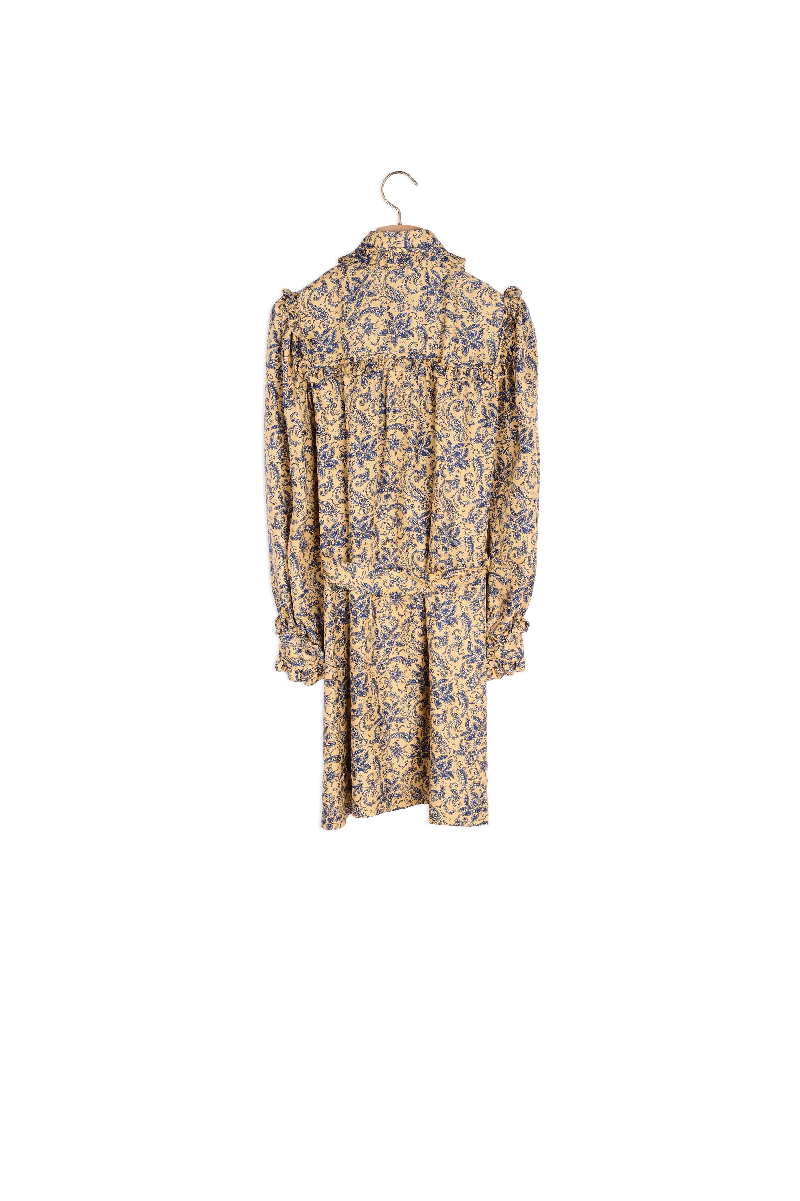 Robe courte imprimée en soie Sandro seconde main