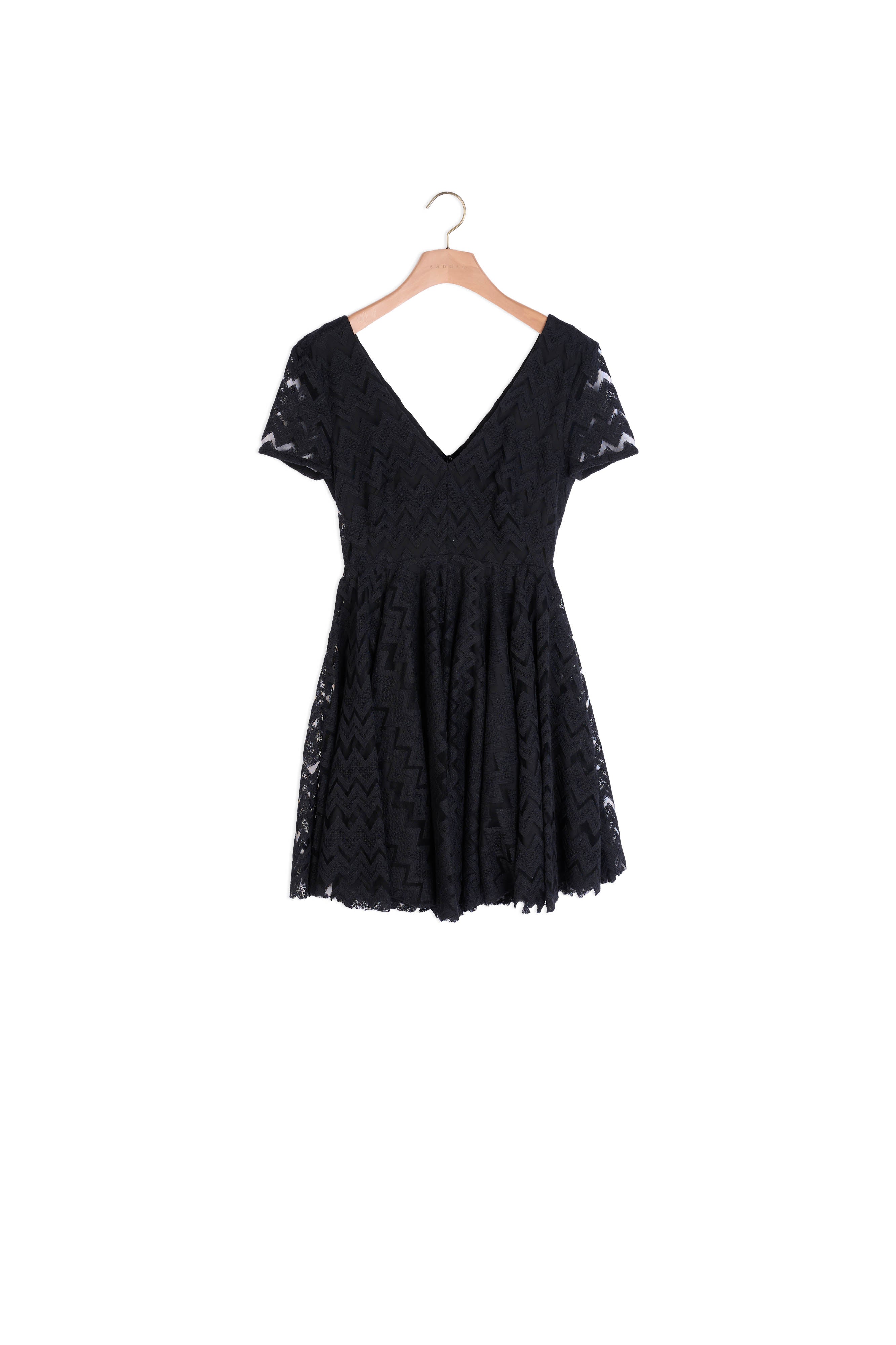 Robe brodée avec décolleté plongeant Sandro seconde main