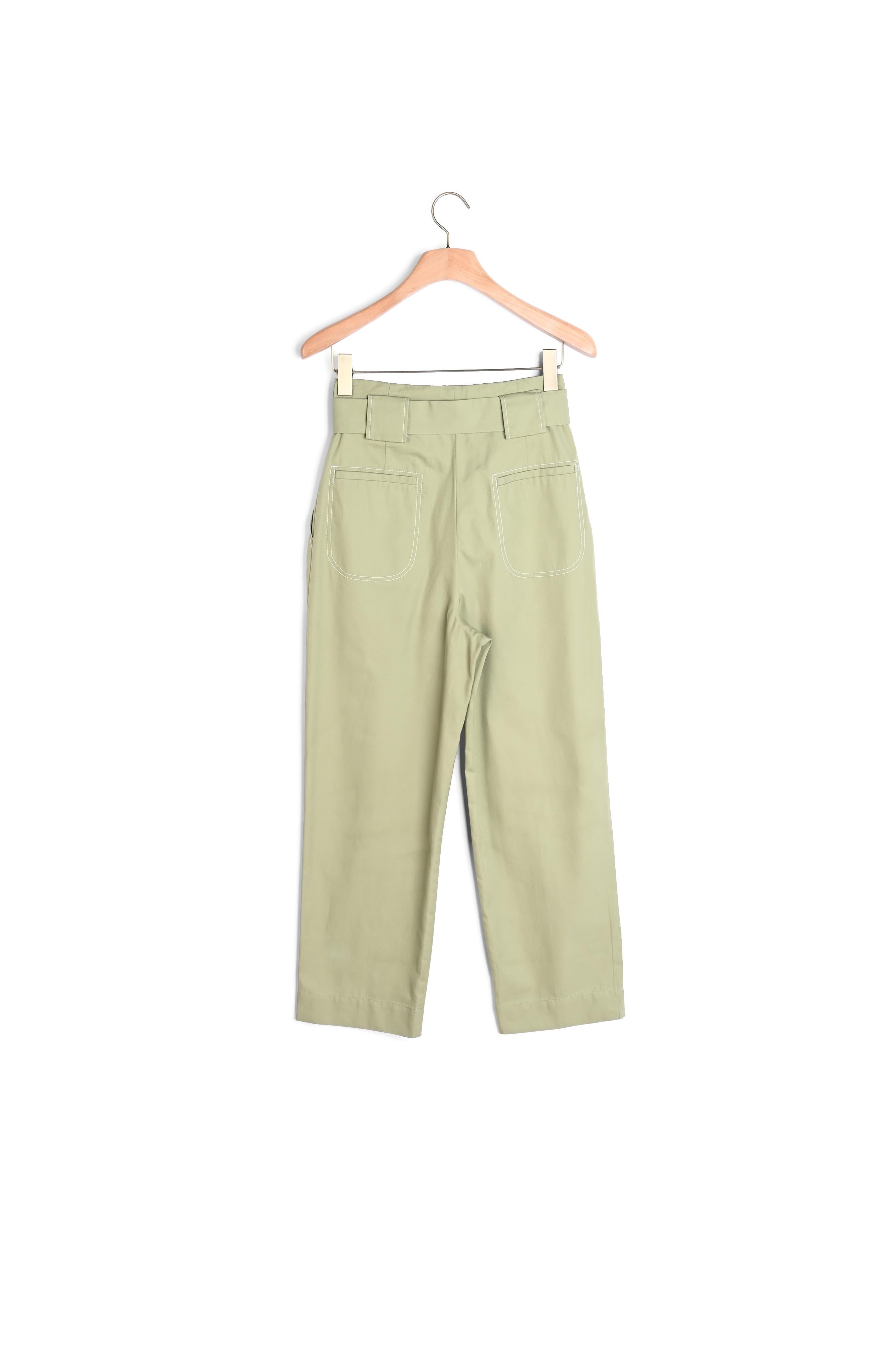 Pantalon large avec ceinture à nouer Sandro seconde main