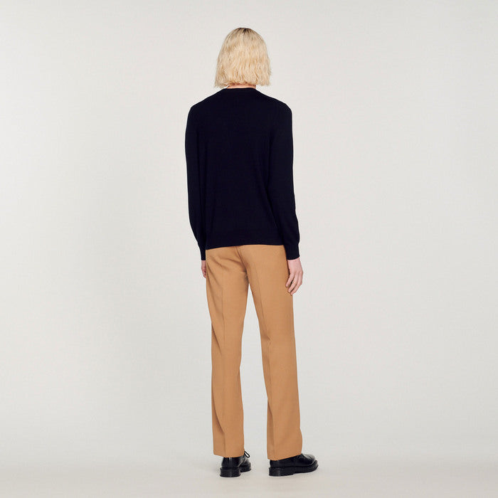 Pull en Maille fine en laine Sandro seconde main