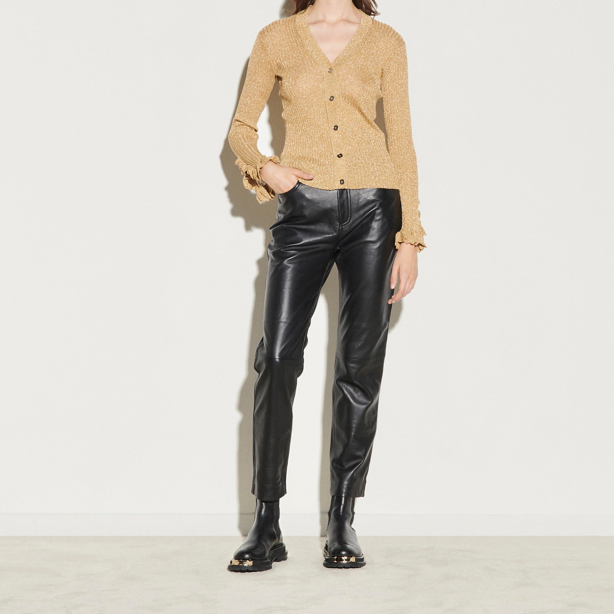 Cardigan en maille lurex Sandro seconde main