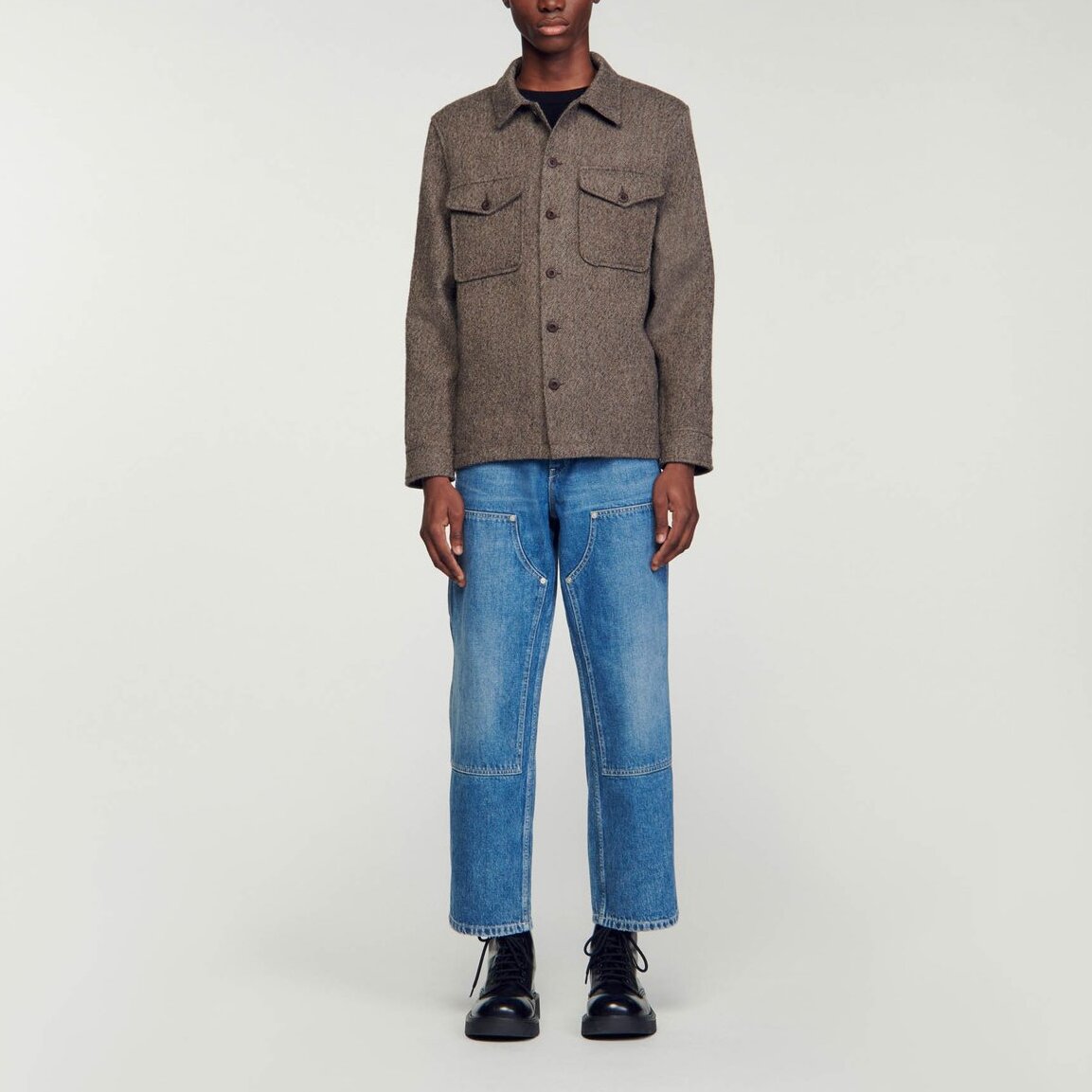 SurChemise en laine Sandro seconde main