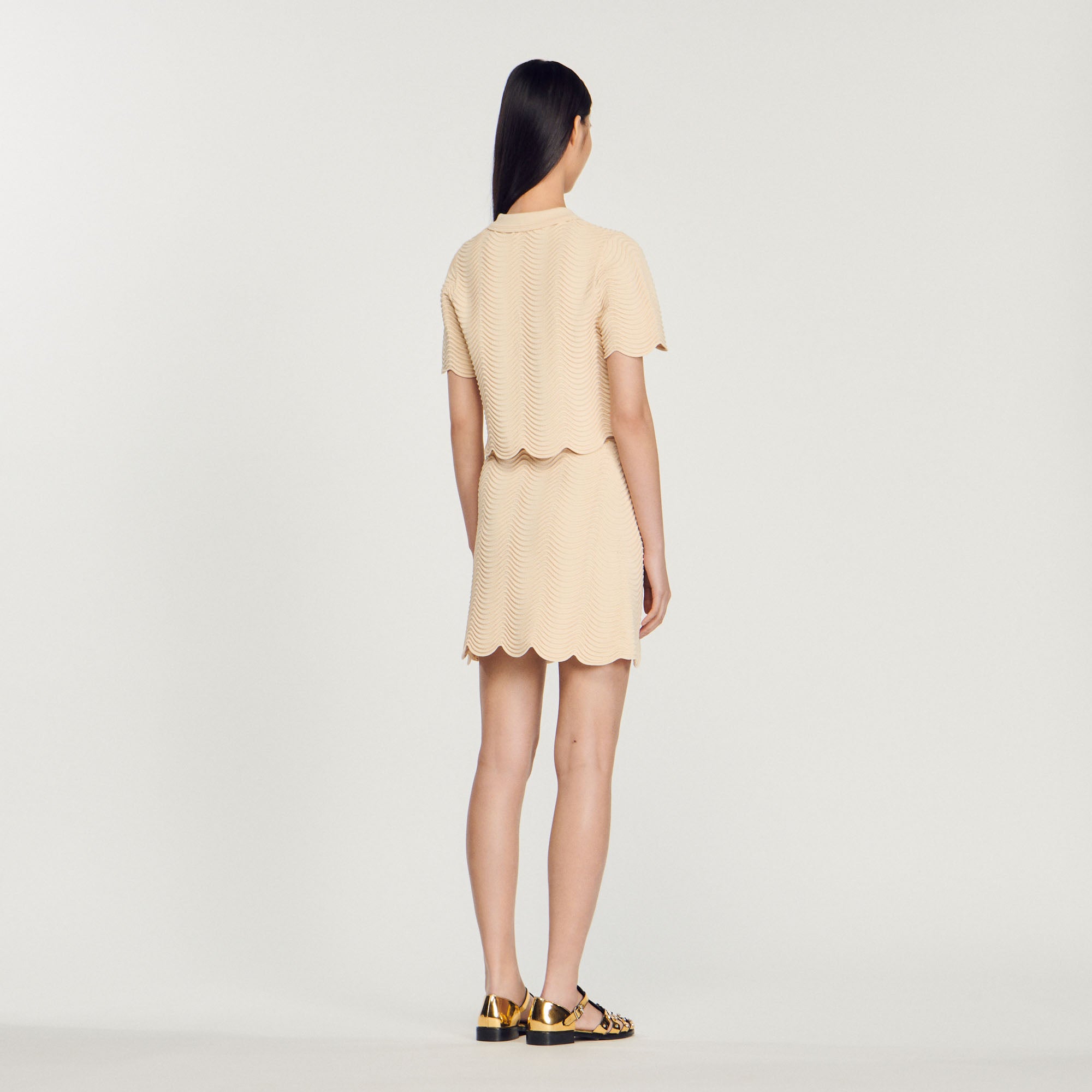 Jupe courte en Maille Sandro seconde main