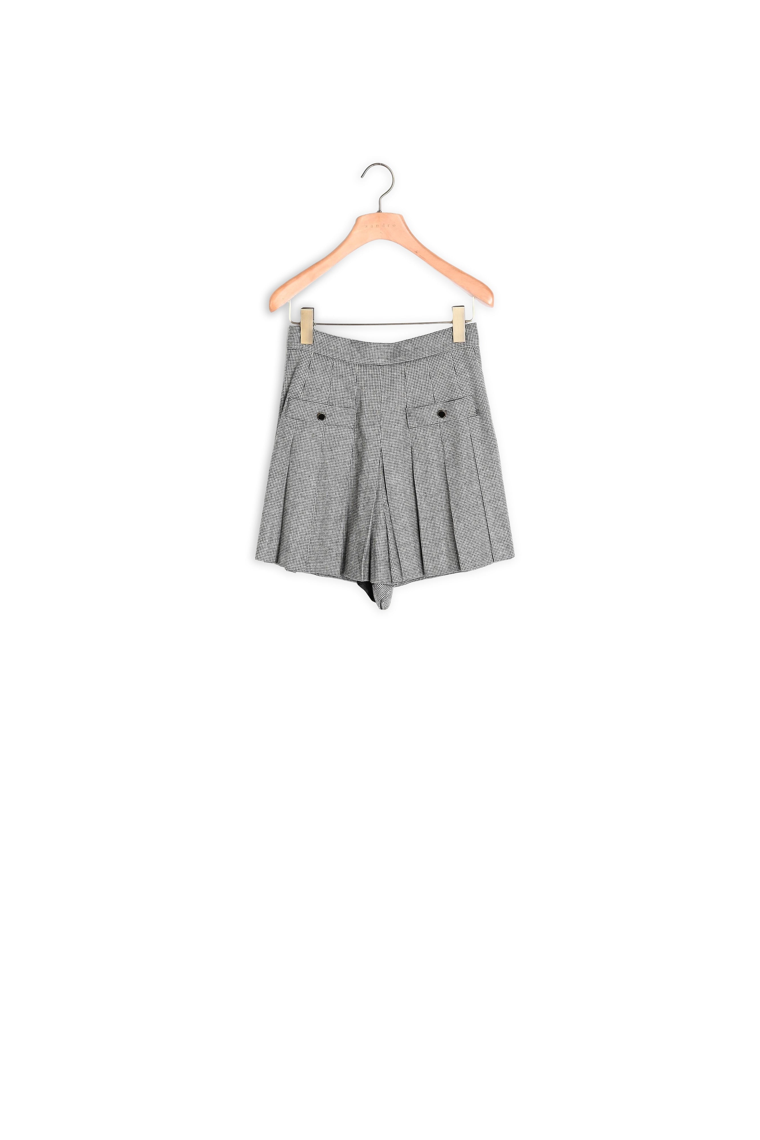 Short Jupe à motif pied de poule Sandro seconde main