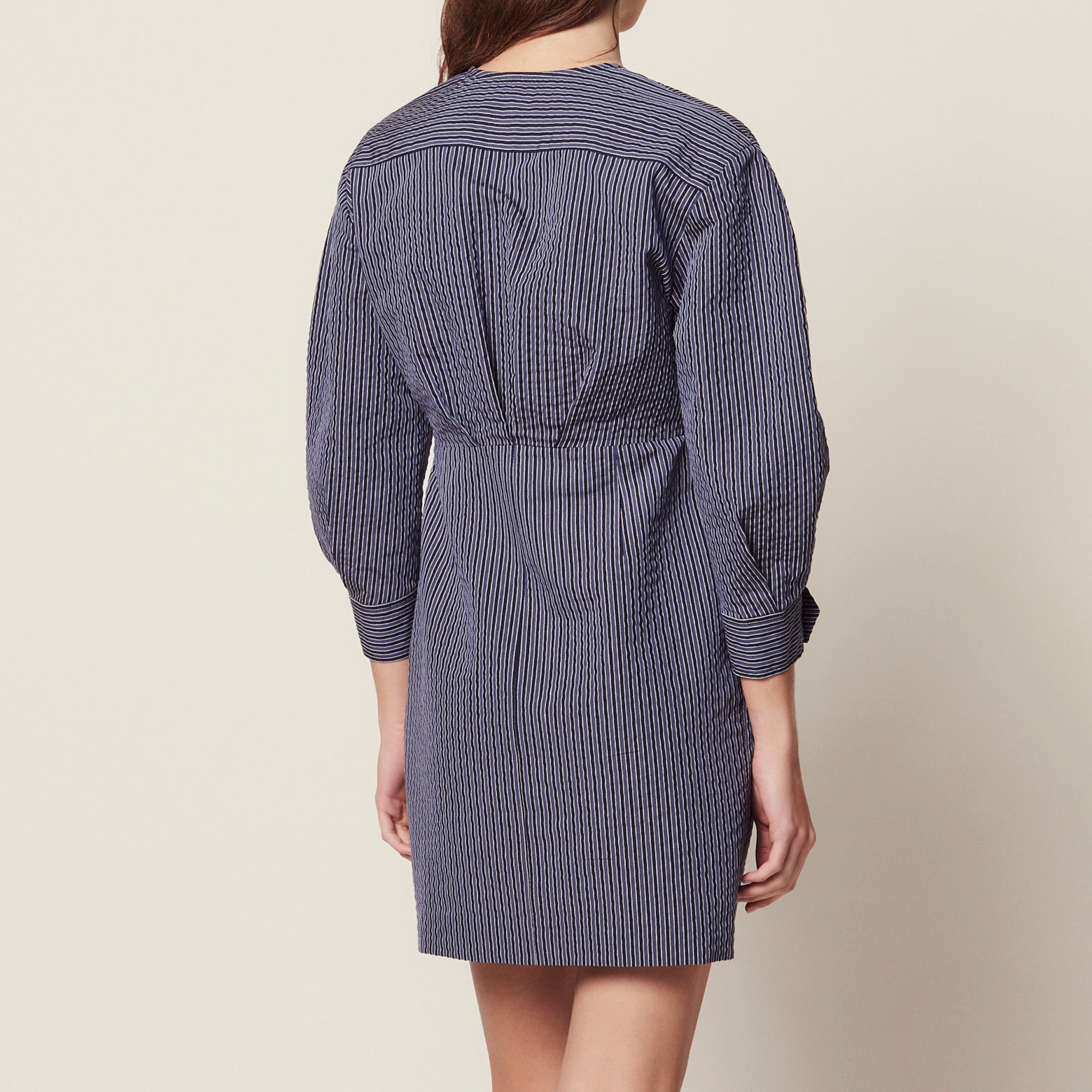 Robe courte à fines rayures Sandro seconde main