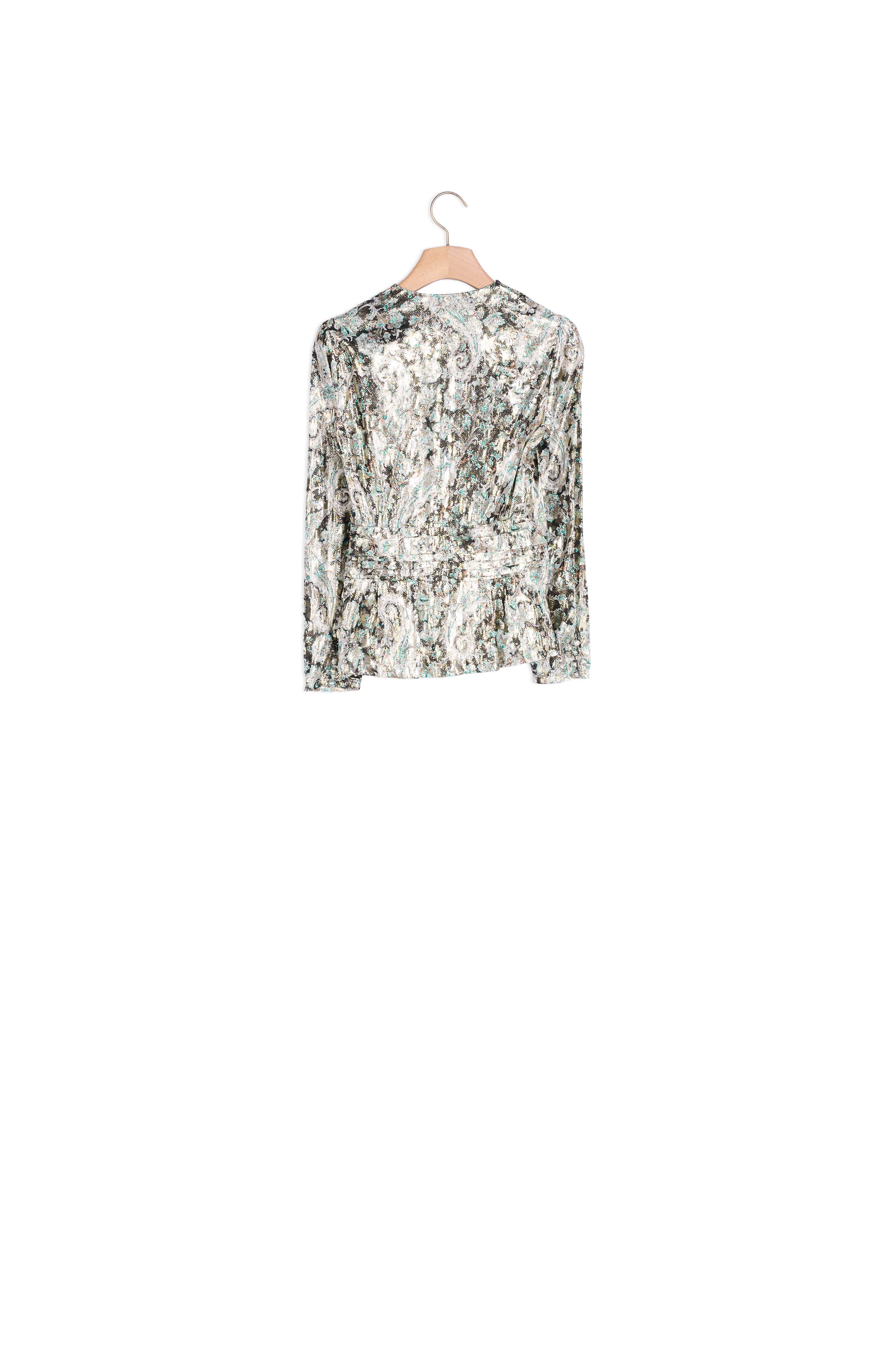Top en jacquard lurex Sandro seconde main