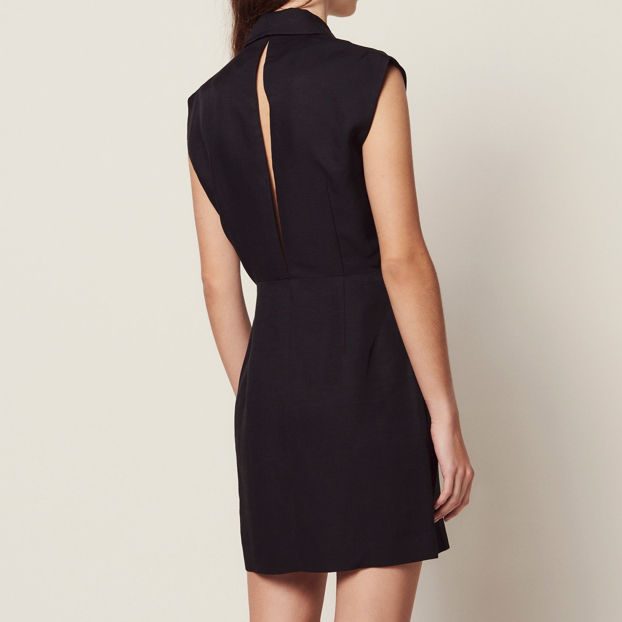 Robe à col tailleur Sandro seconde main