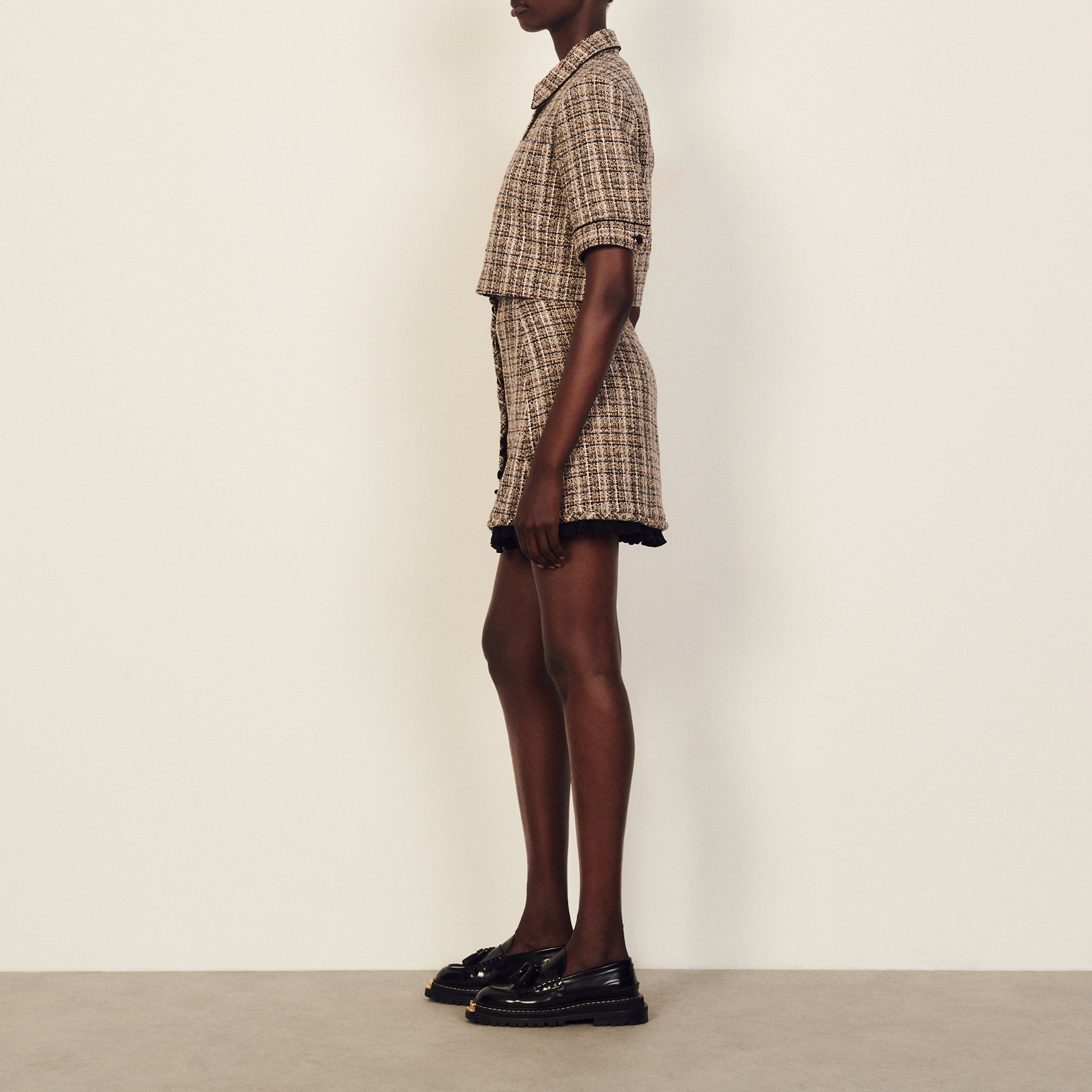 Veste courte en tweed Sandro seconde main