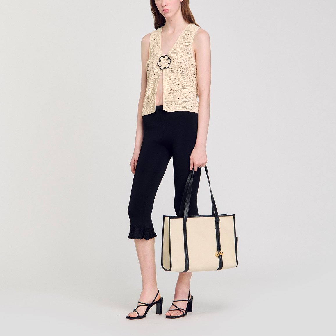 Corsaire à volants Sandro seconde main