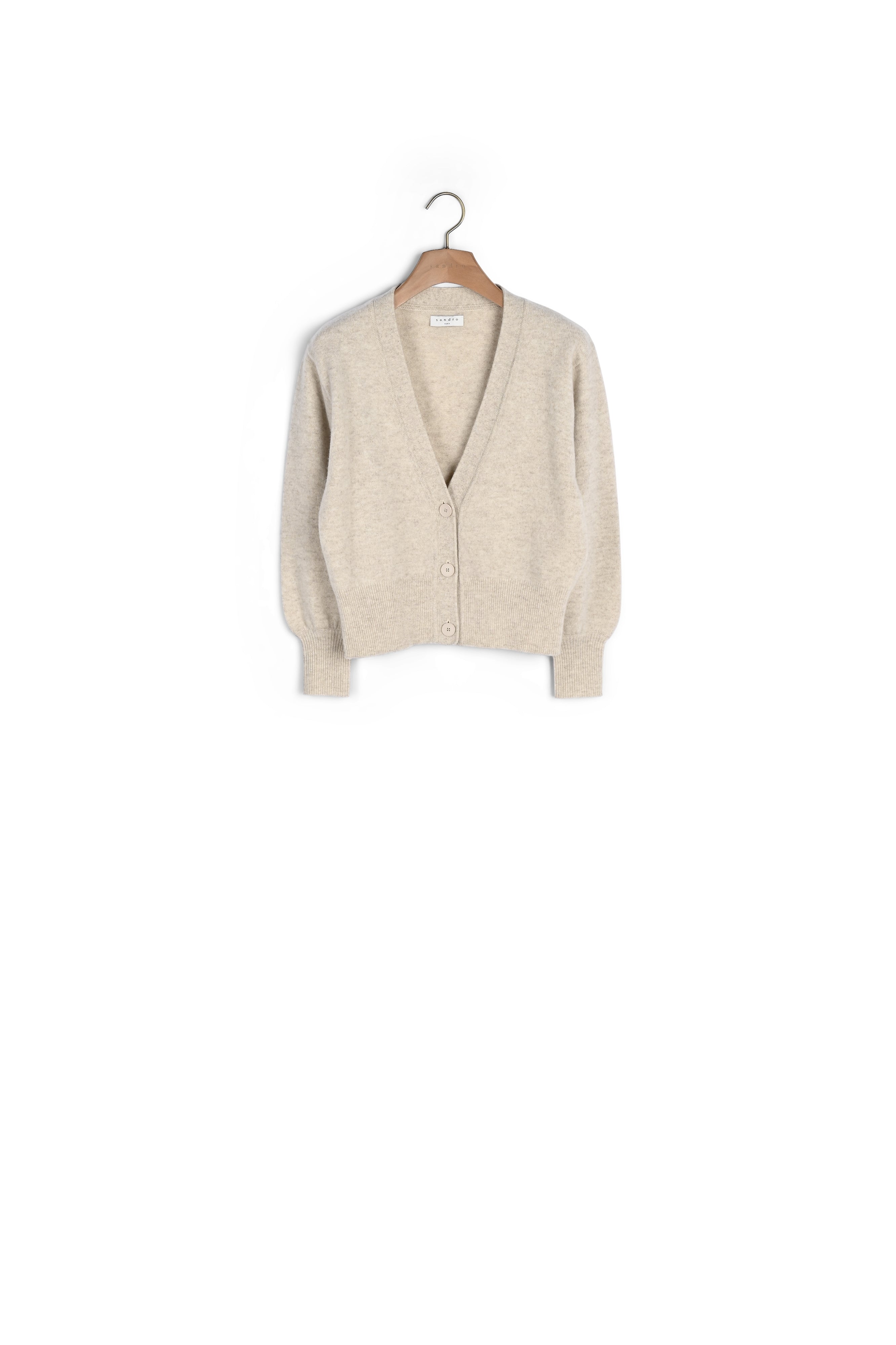 Cardigan twinset en laine Sandro seconde main