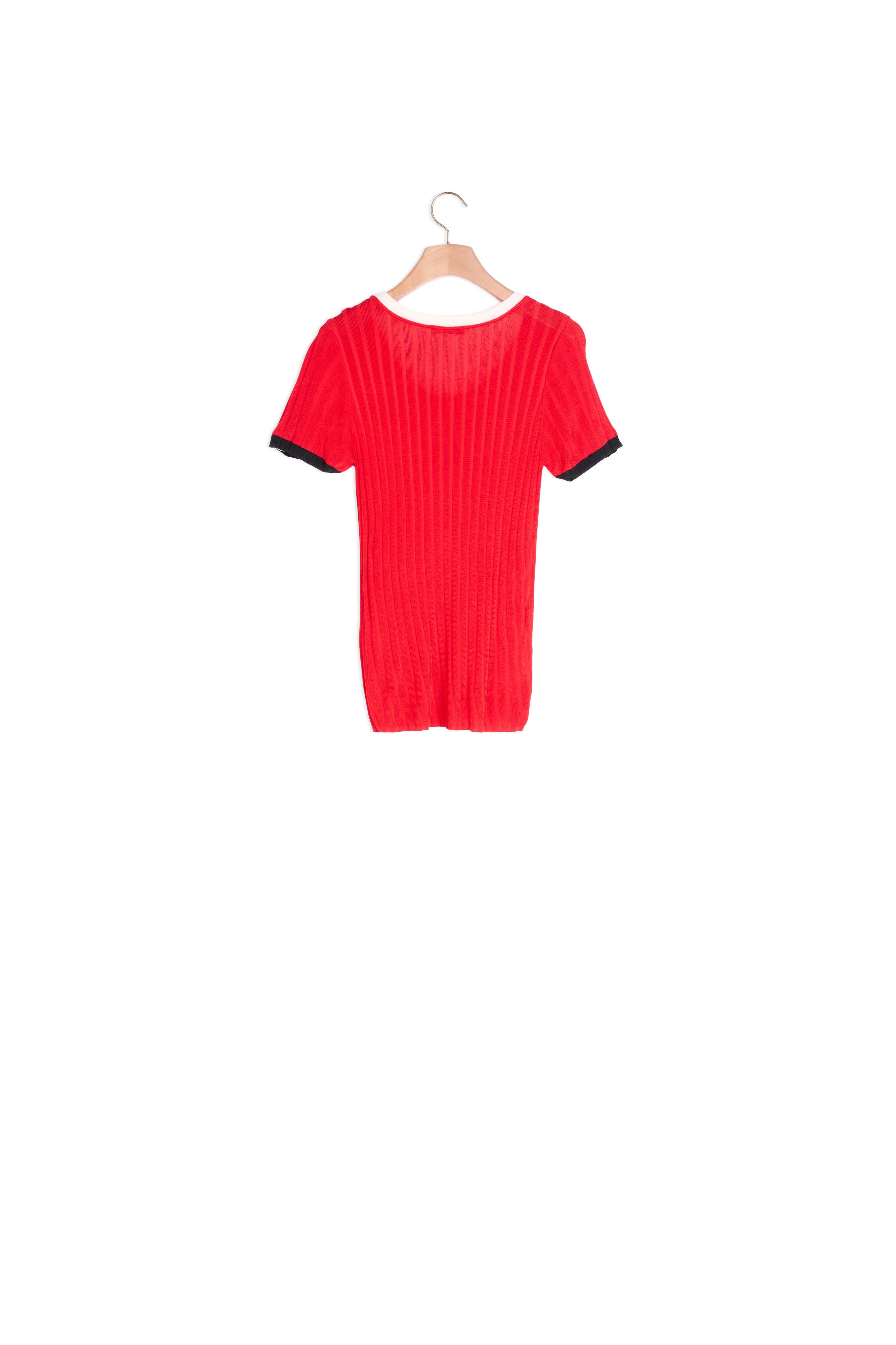 Pull en maille avec détails contrastants Sandro seconde main