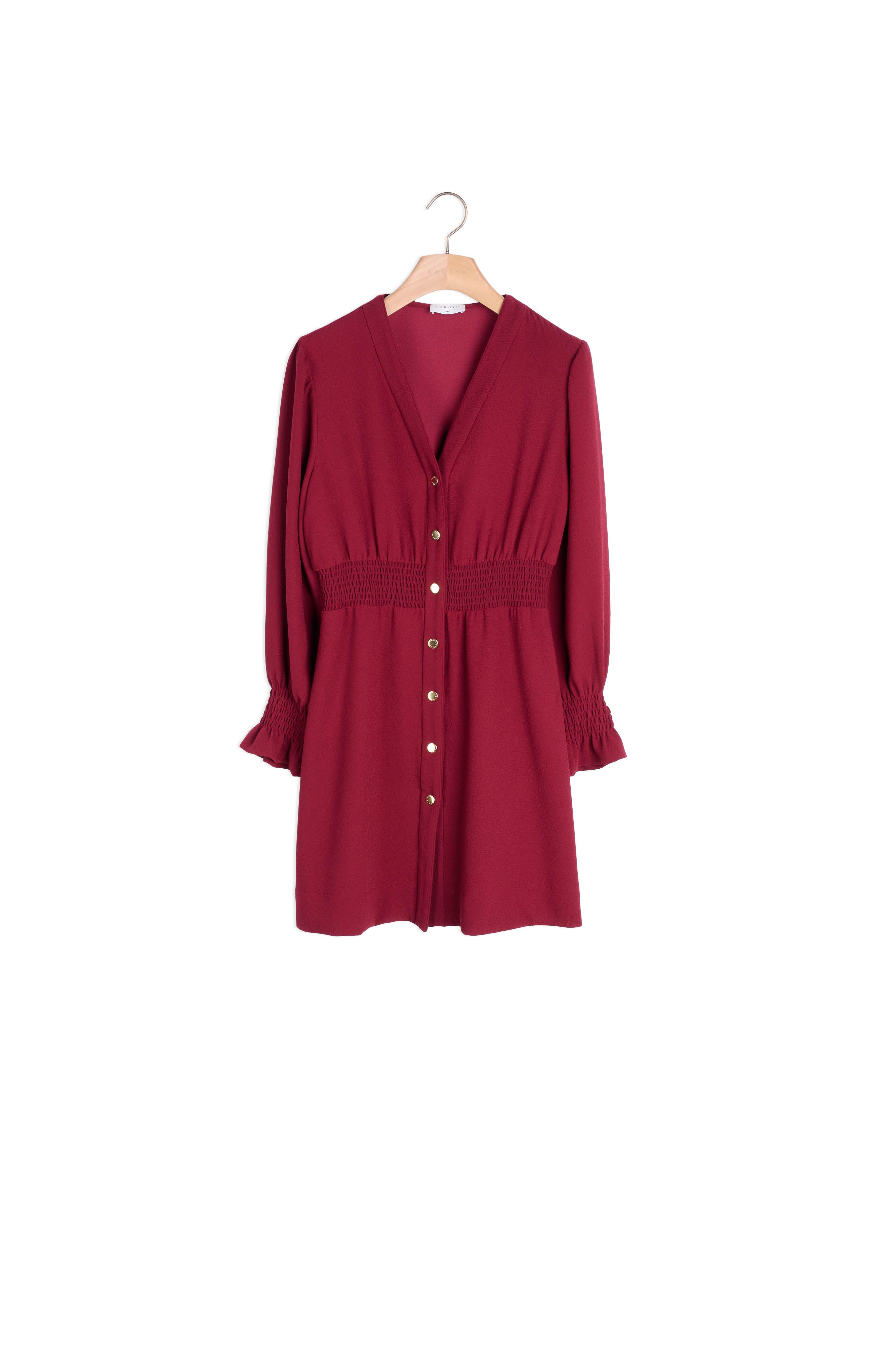 Robe à pressions et ceinture smockée Sandro seconde main