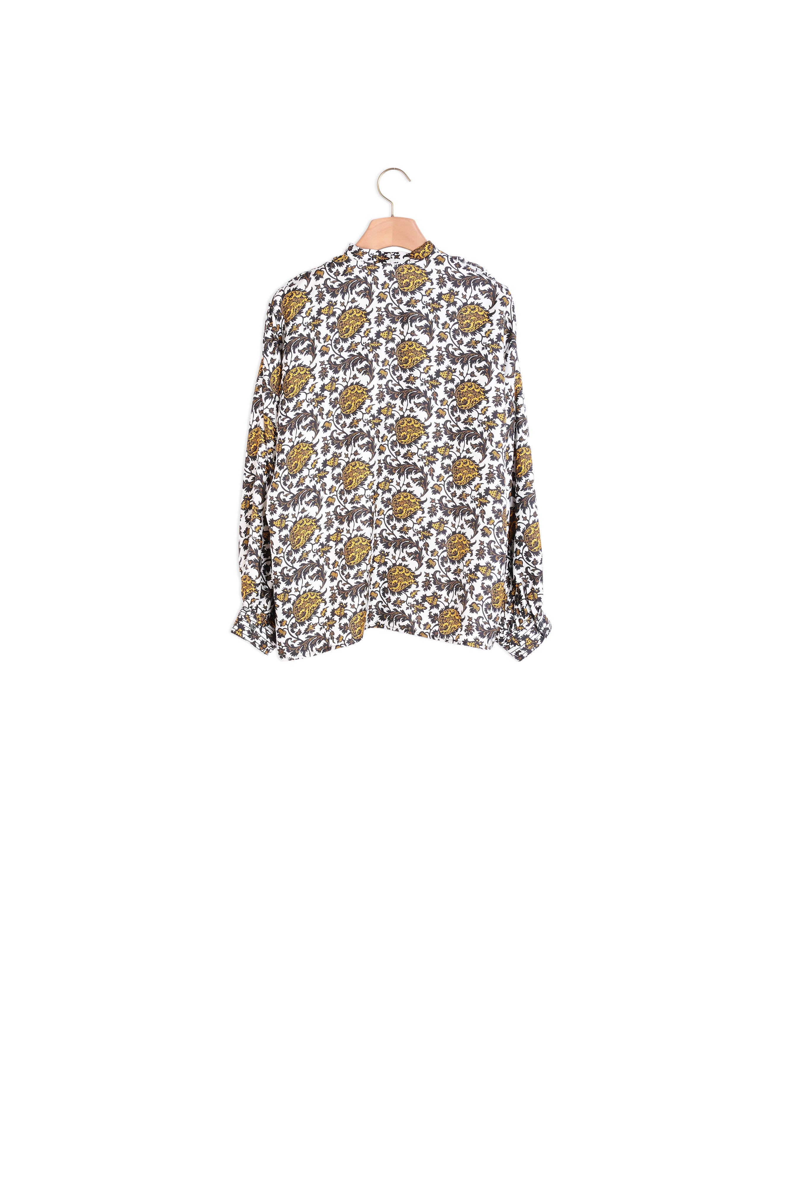Chemise imprimée en soie Sandro seconde main