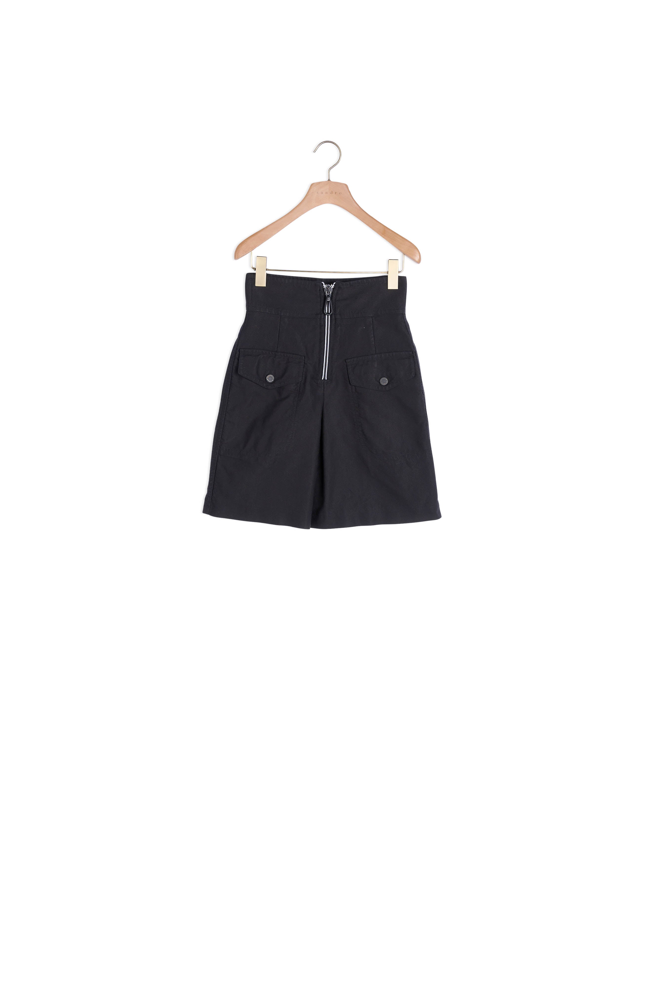 Jupe taille haute avec zip contrasté Sandro seconde main